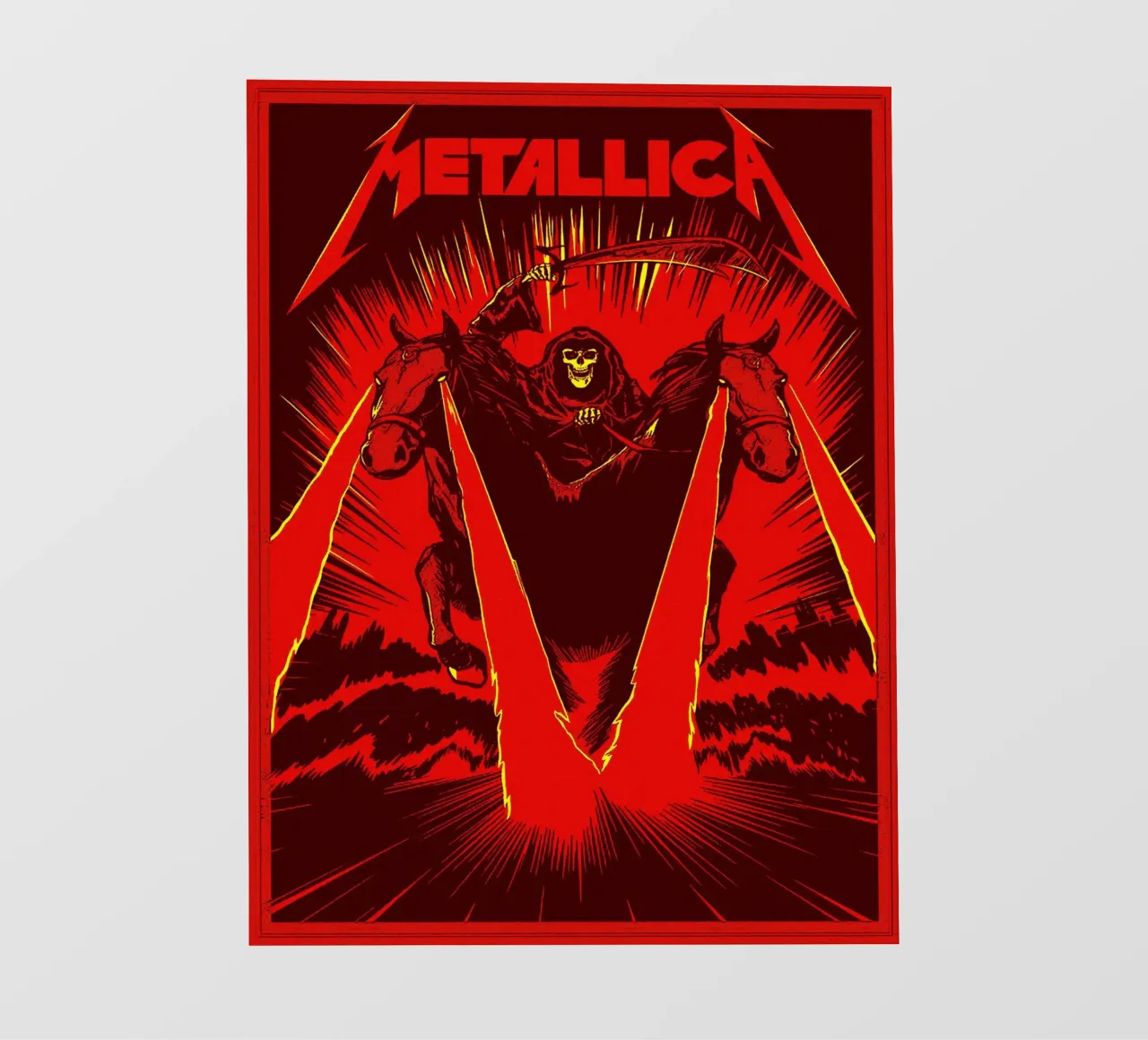 metallica band art carta da parati fotografica da vanhesling