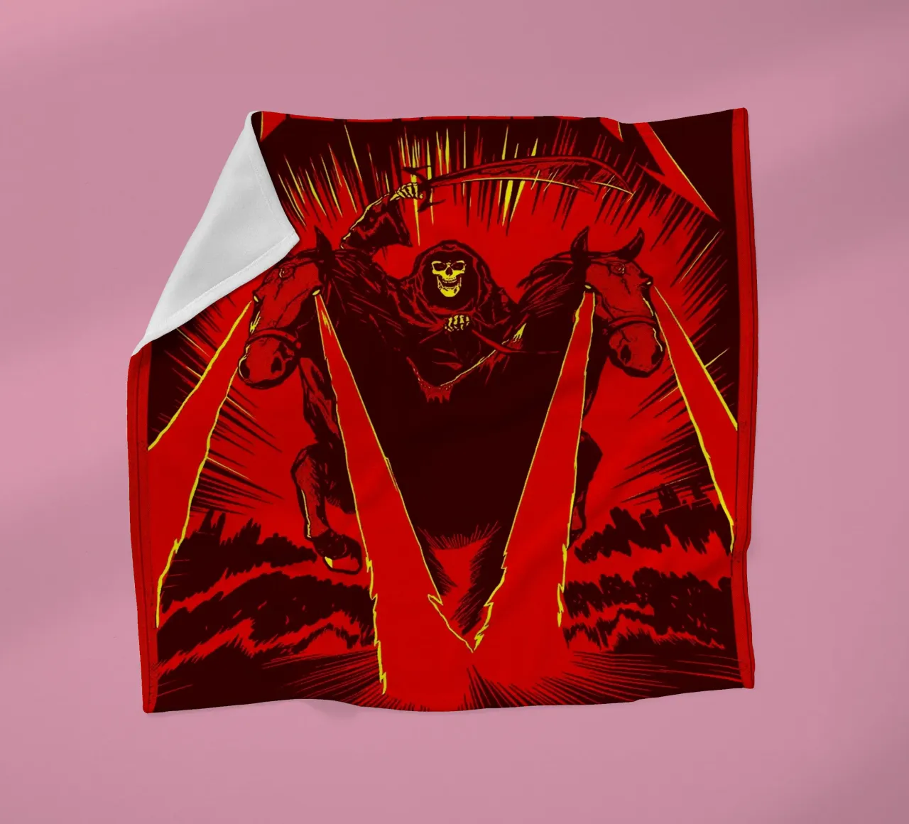 metallica band art fleece blanket by vanhesling