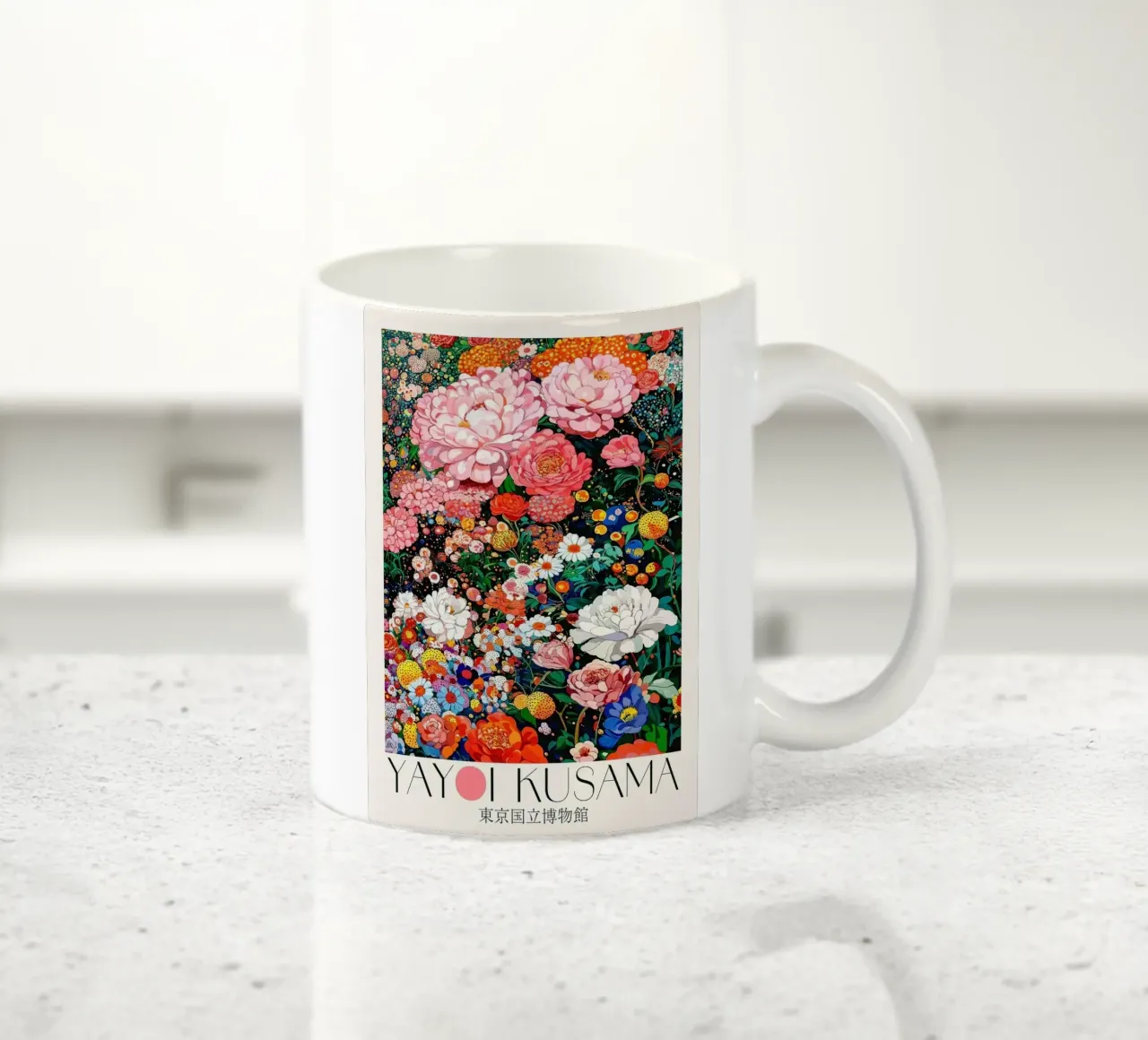 fiori peonie tazza in ceramica da Luke Yaeger