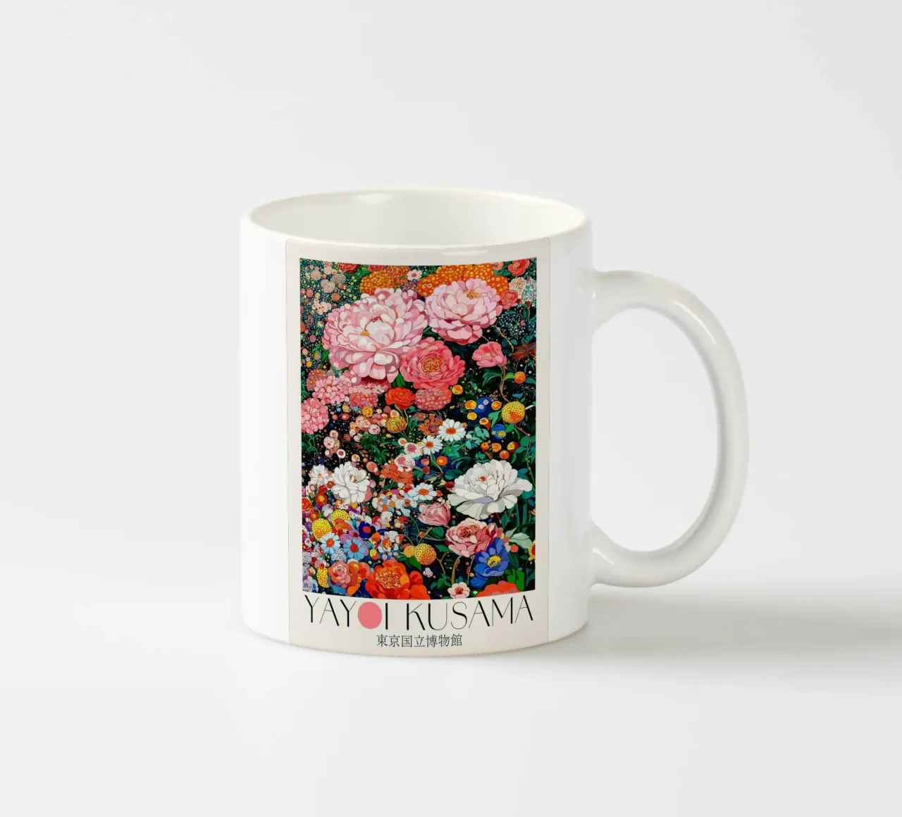 fiori peonie tazza in ceramica da Luke Yaeger