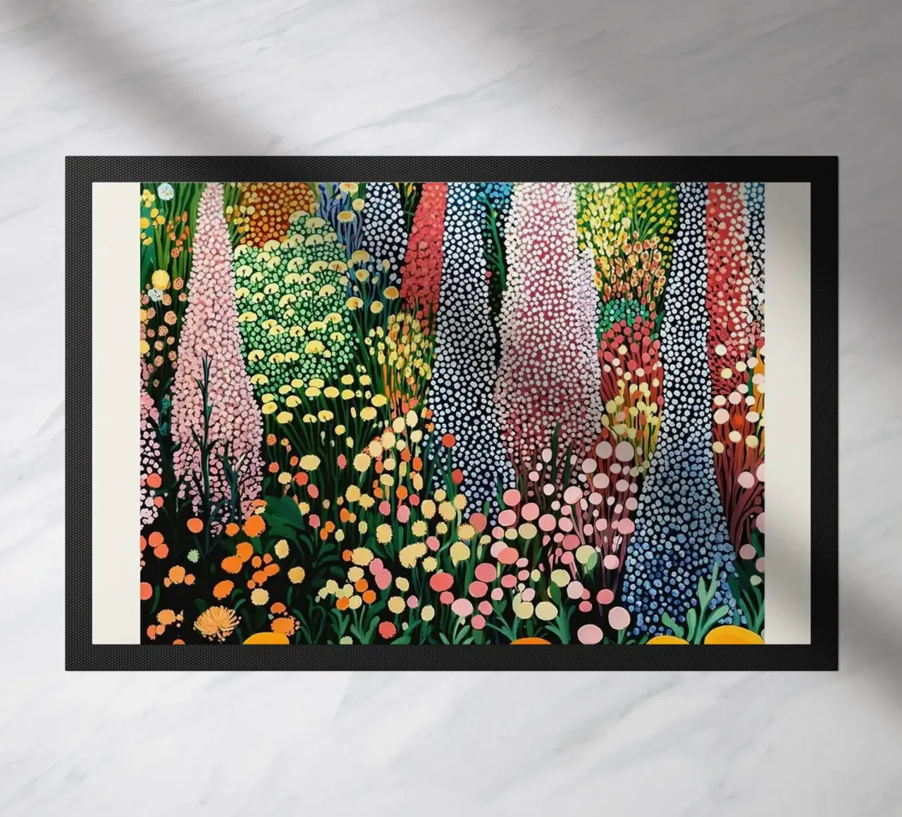 flowers patterns doormat by Luke Yaeger