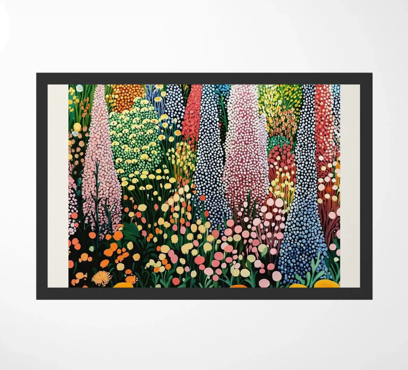 flowers patterns deurmat van Luke Yaeger