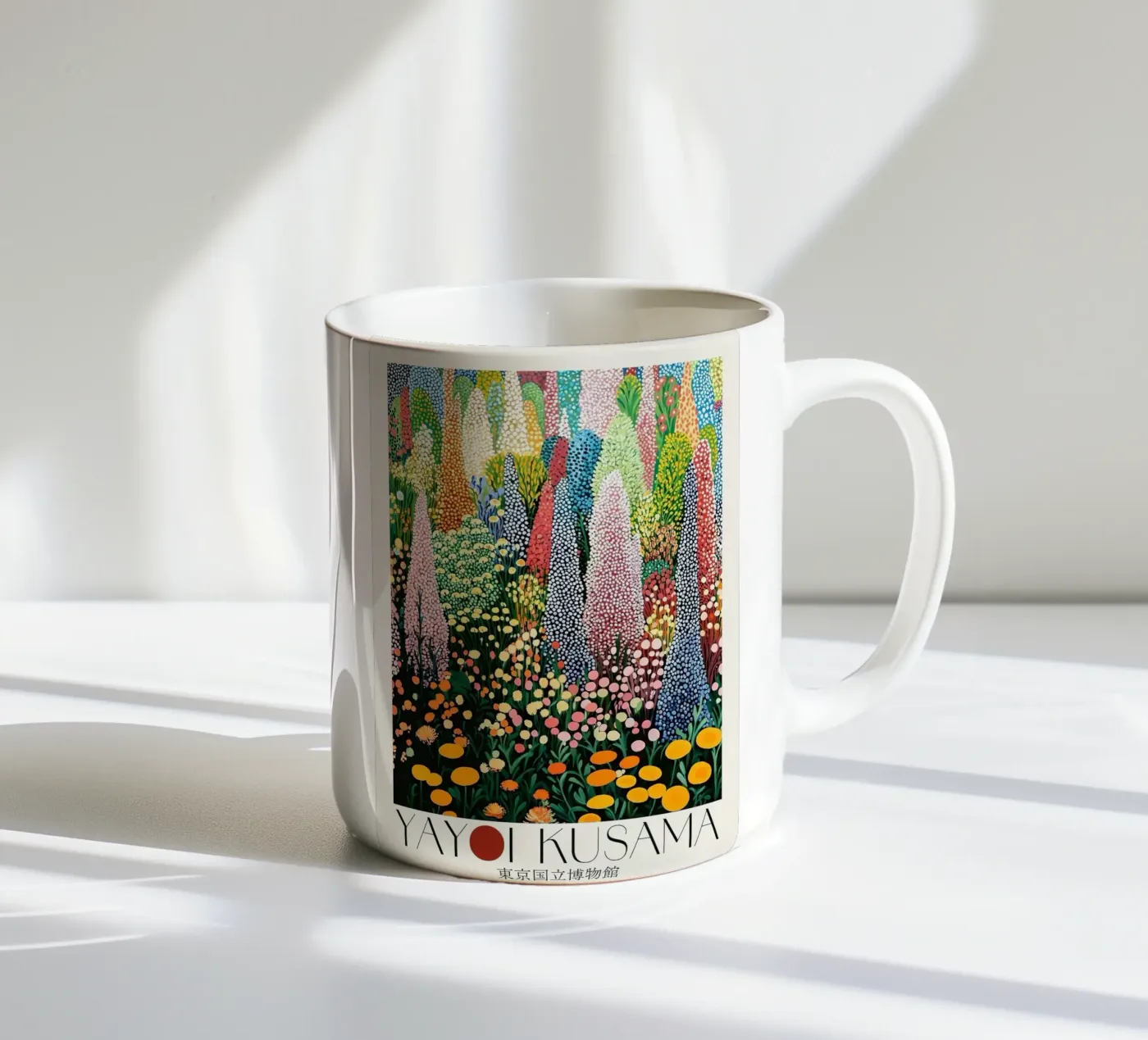 flowers patterns ceramic mug by Luke Yaeger