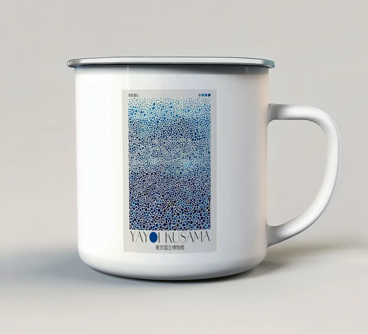punti cerchi tazza in smalto da Luke Yaeger