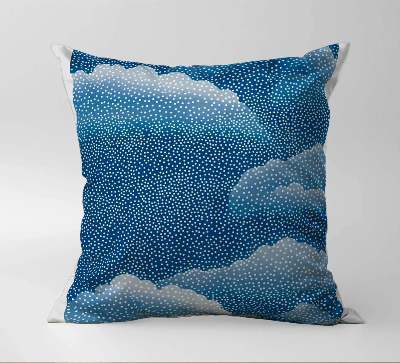 clouds dots decorative cushion by Luke Yaeger