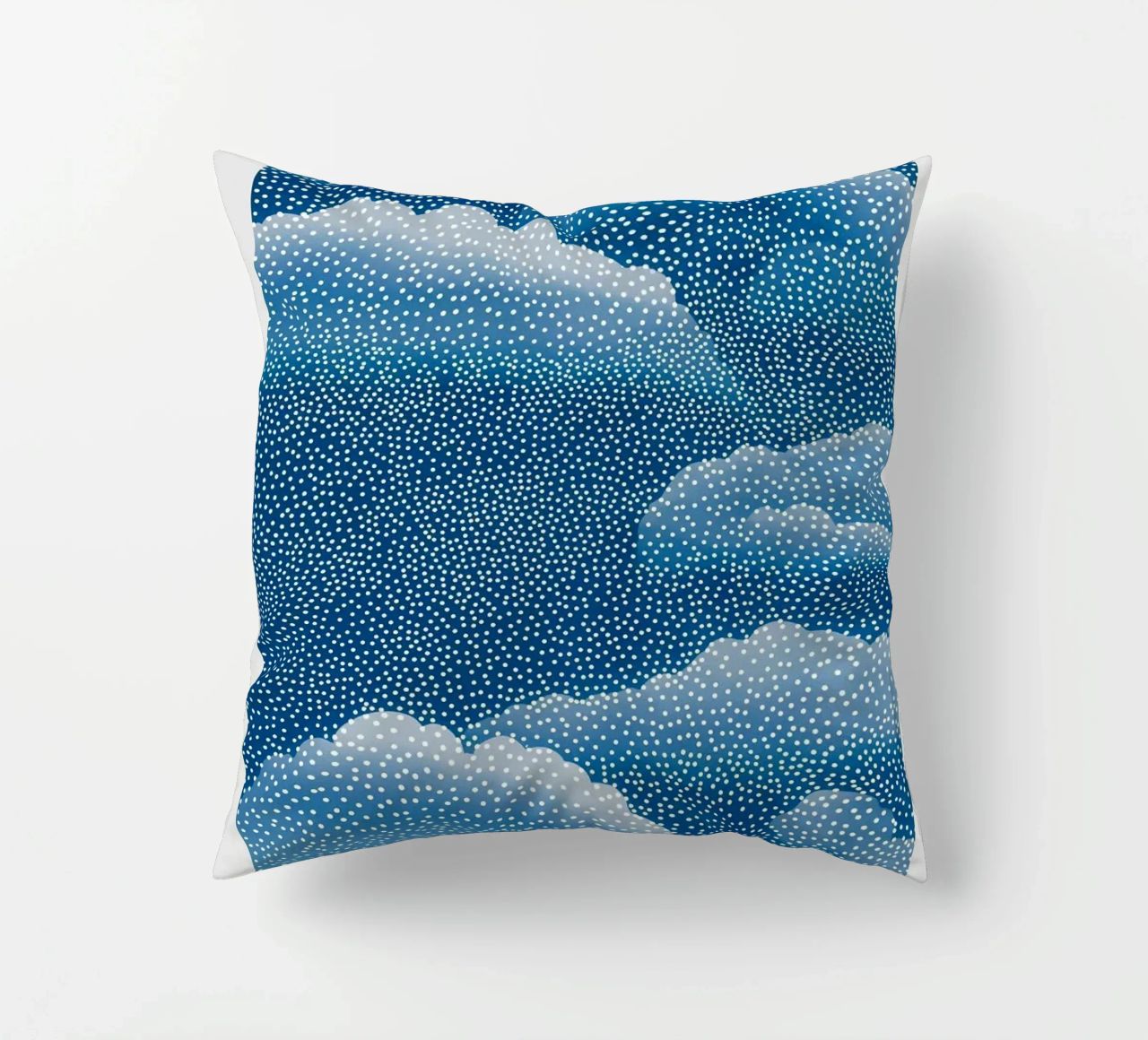 clouds dots decorative cushion by Luke Yaeger