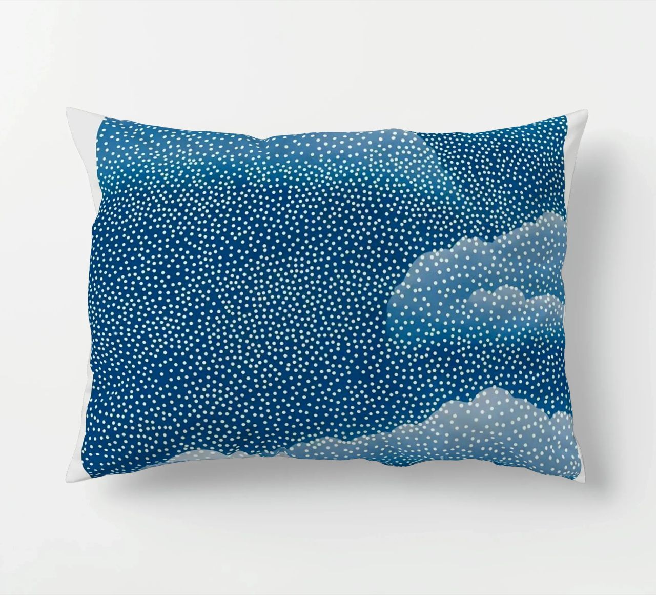 clouds dots decorative cushion by Luke Yaeger