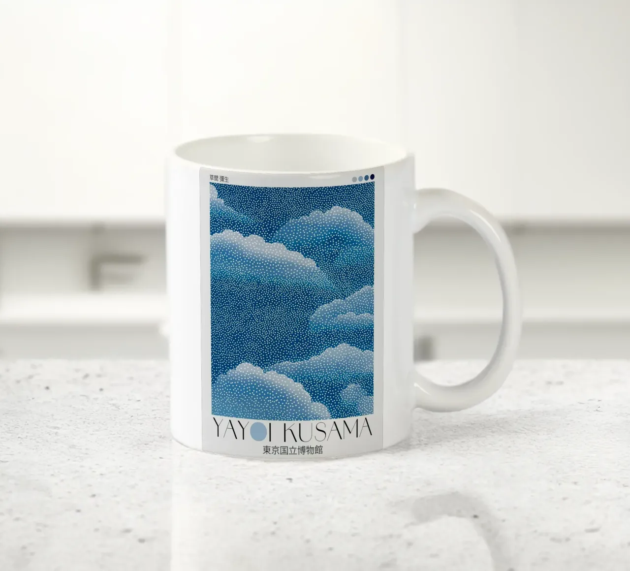 nuvole punti tazza in ceramica da Luke Yaeger
