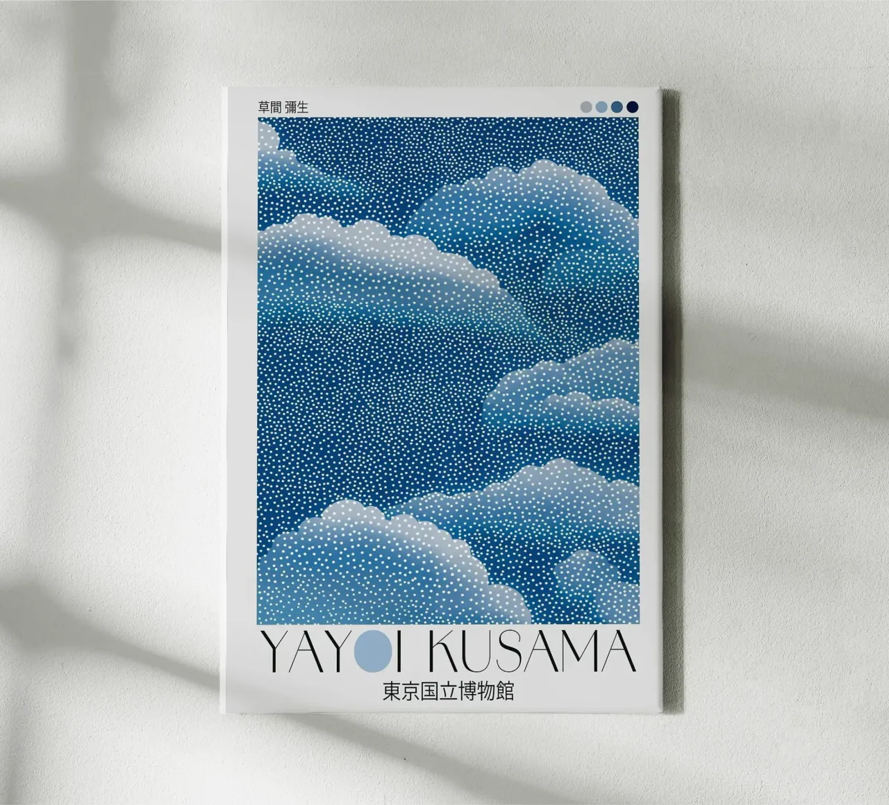 clouds dots canvas by Luke Yaeger