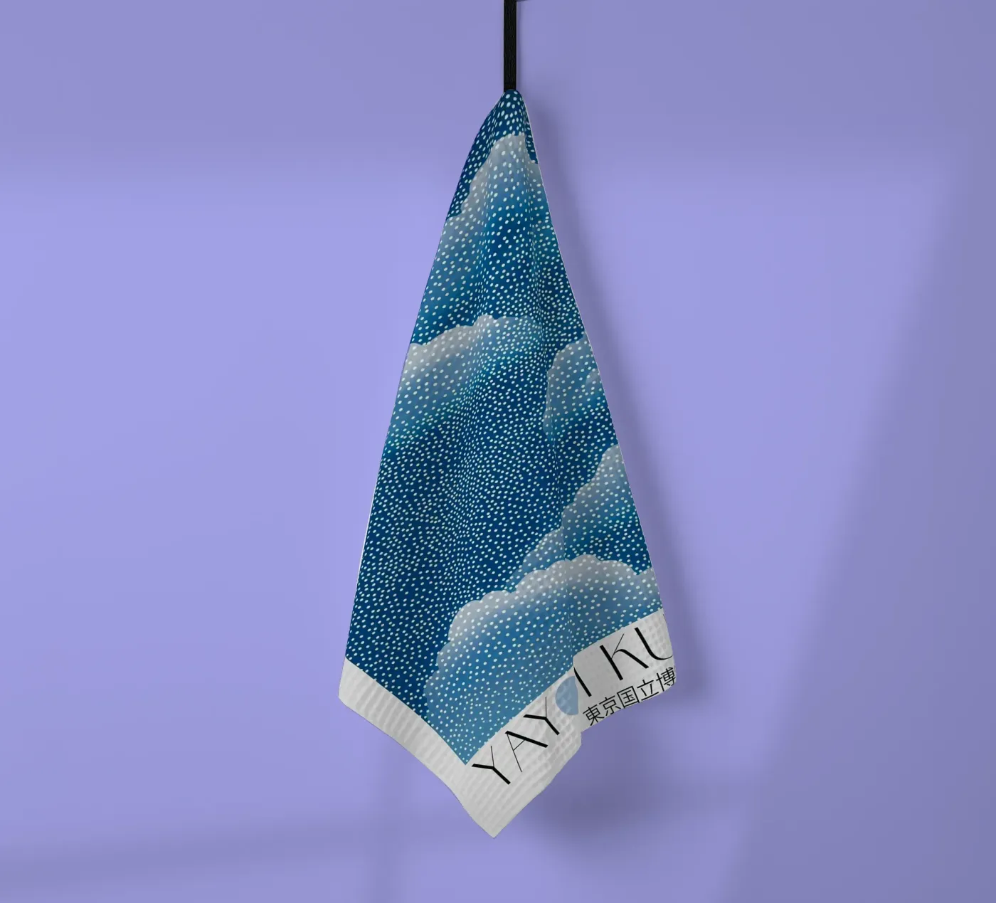 clouds dots tea towel by Luke Yaeger