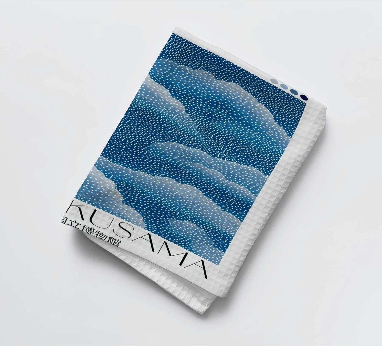 clouds dots tea towel by Luke Yaeger
