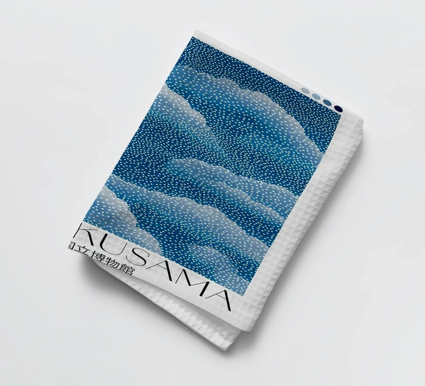 clouds dots tea towel by Luke Yaeger