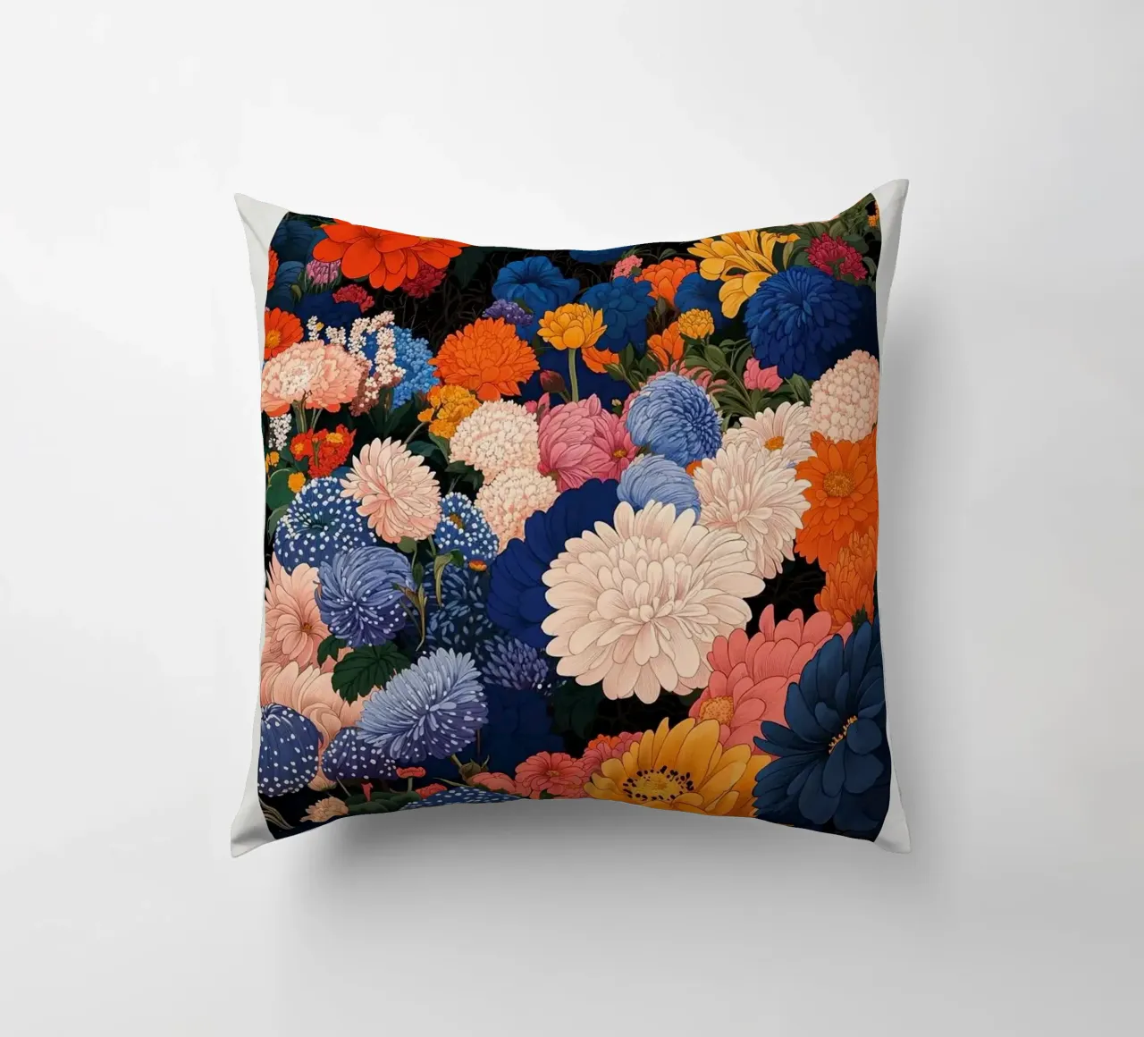 fiori crisantemi cuscino da Luke Yaeger