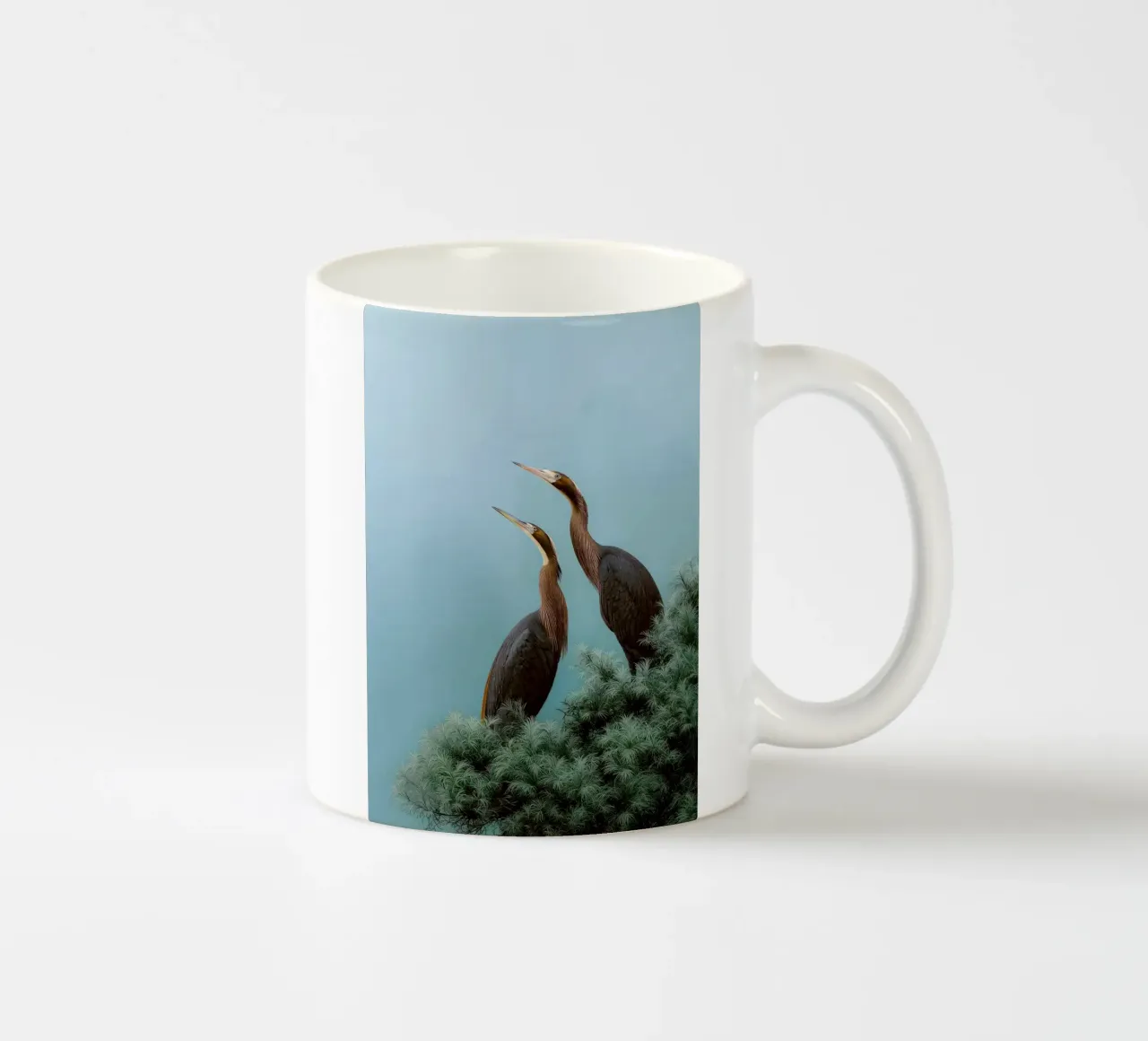albero degli uccelli tazza in ceramica da Luke Yaeger