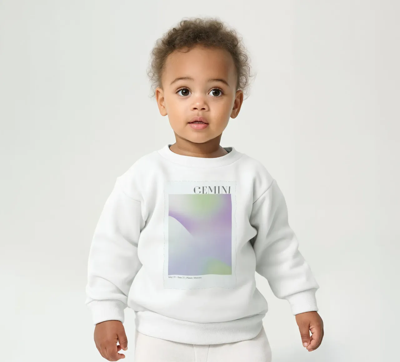 Gemini Abstract Aura sweat pour bébé de cafelab