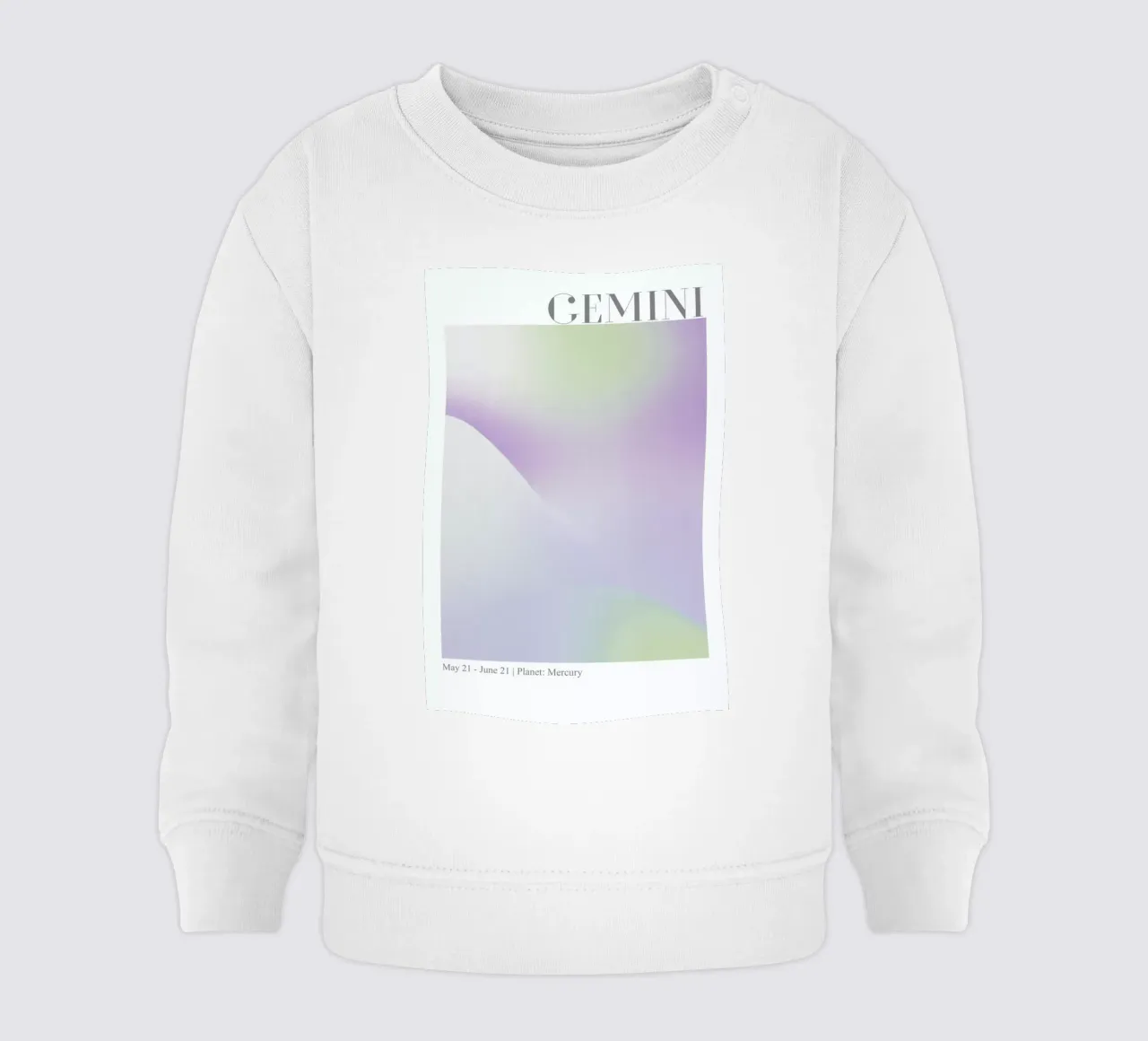 Gemini Abstract Aura felpa neonato da cafelab