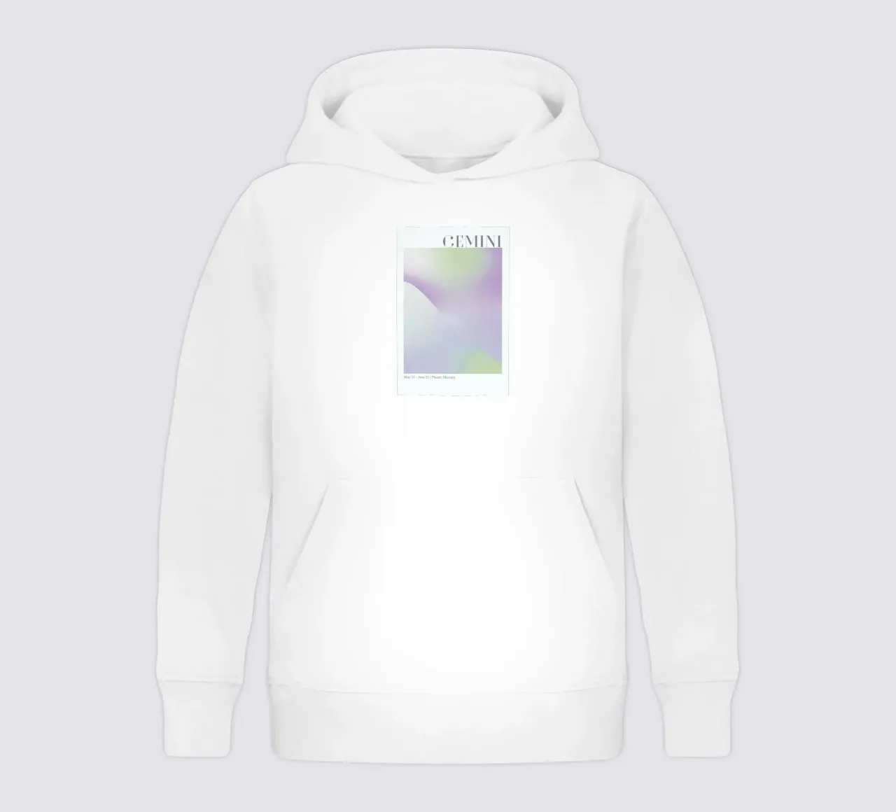 Gemini Abstract Aura felpa bambino con cappuccio da cafelab
