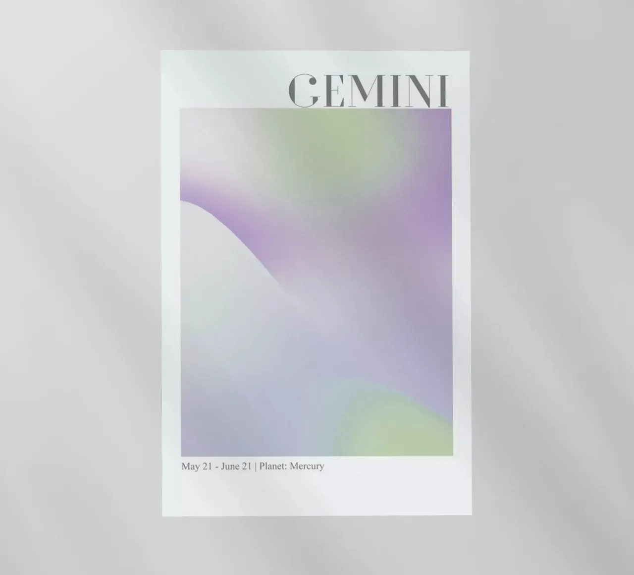 Gemini Abstract Aura pellicola backlit da cafelab