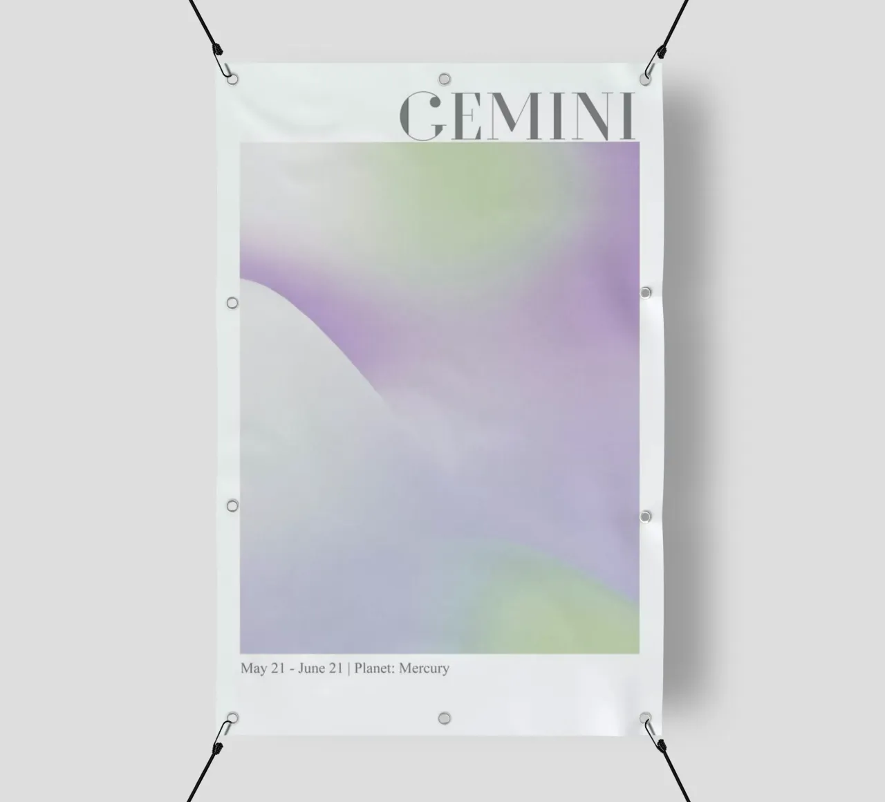 Gemini Abstract Aura telo in pvc da cafelab
