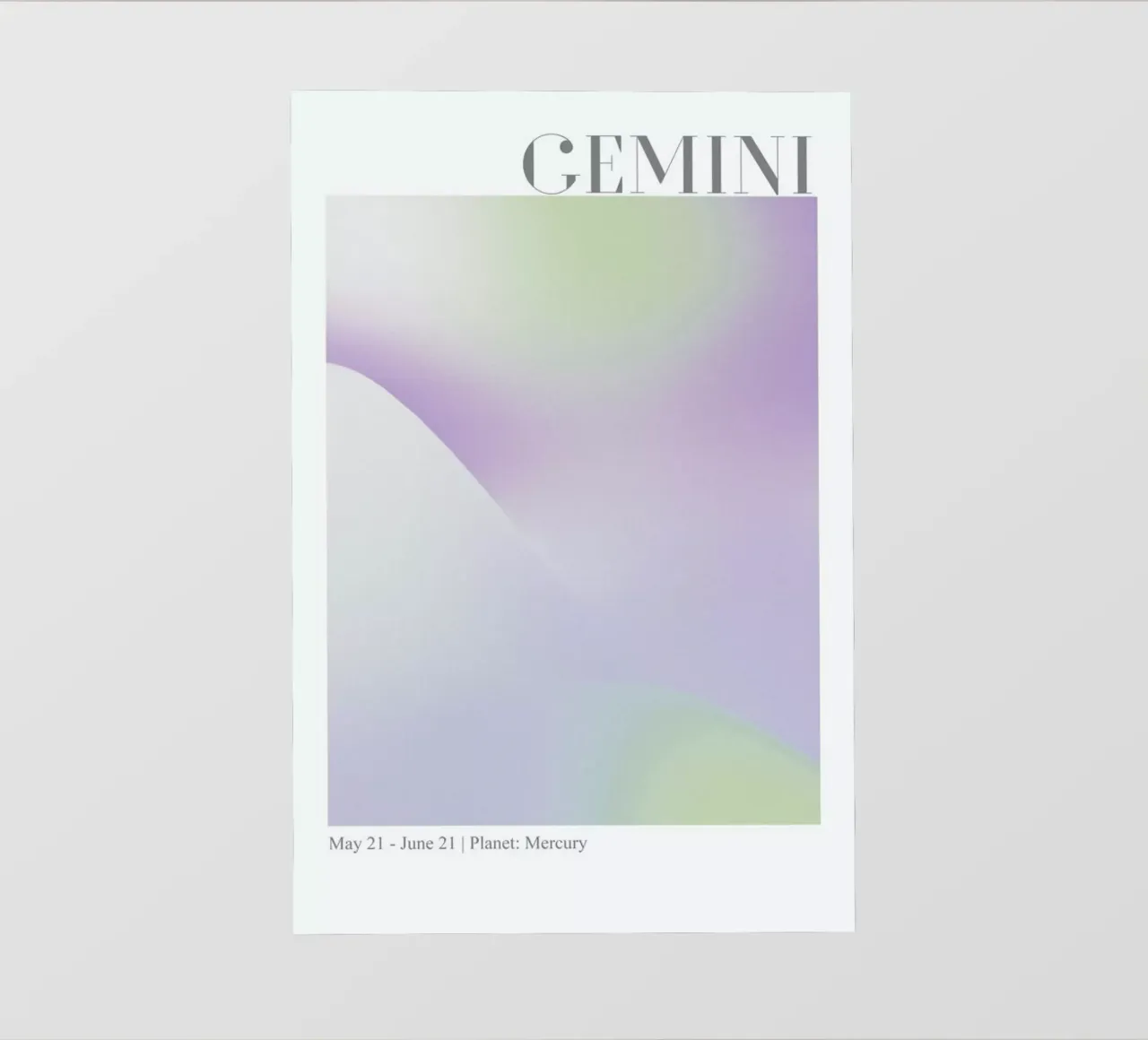 Gemini Abstract Aura pvc cover by cafelab