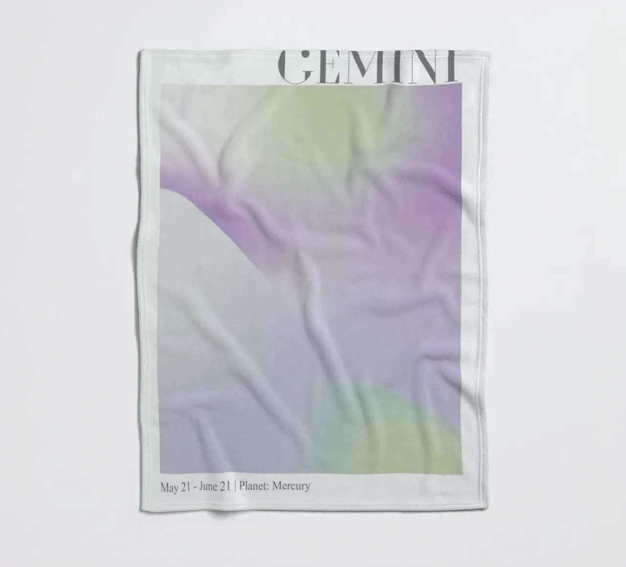 Gemini Abstract Aura coperta in pile da cafelab