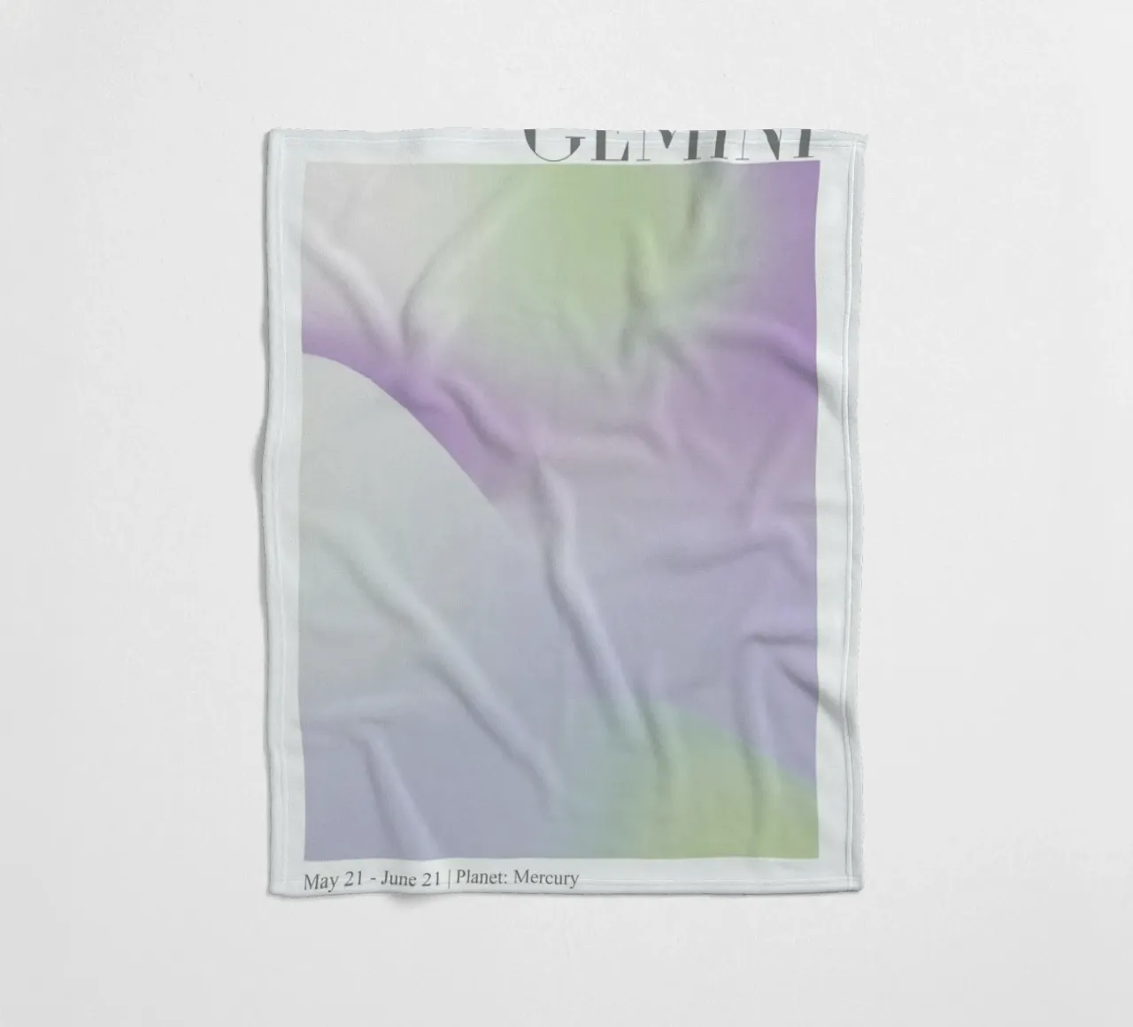 Gemini Abstract Aura coperta in pile da cafelab