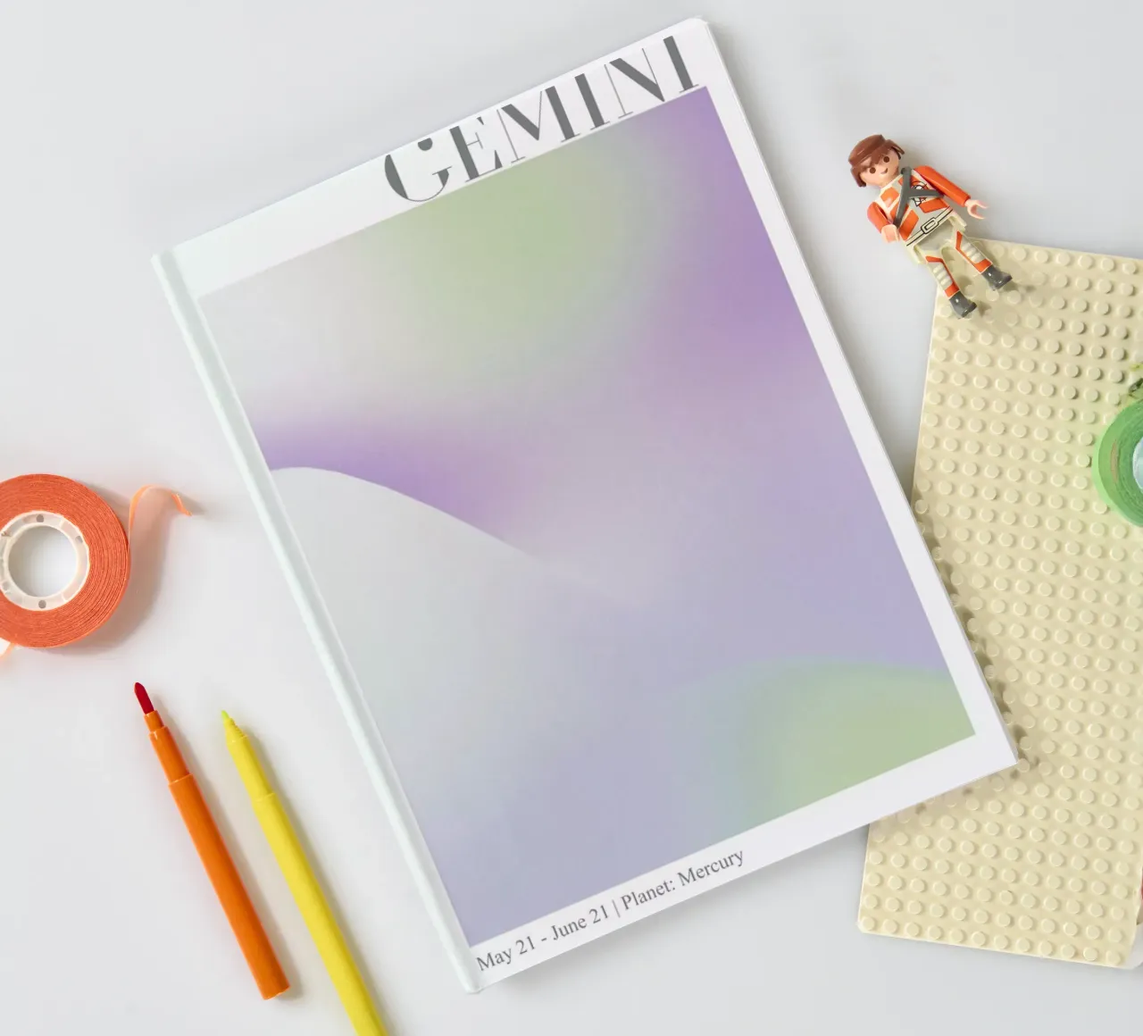 Gemini Abstract Aura notebook by cafelab