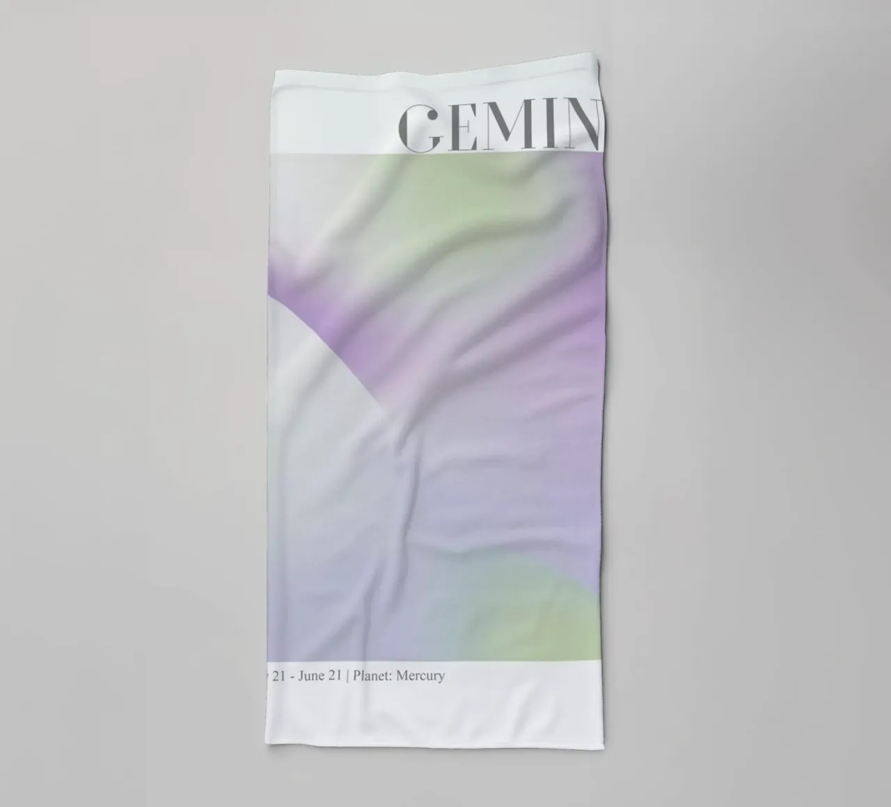 Gemini Abstract Aura asciugamano da bagno da cafelab