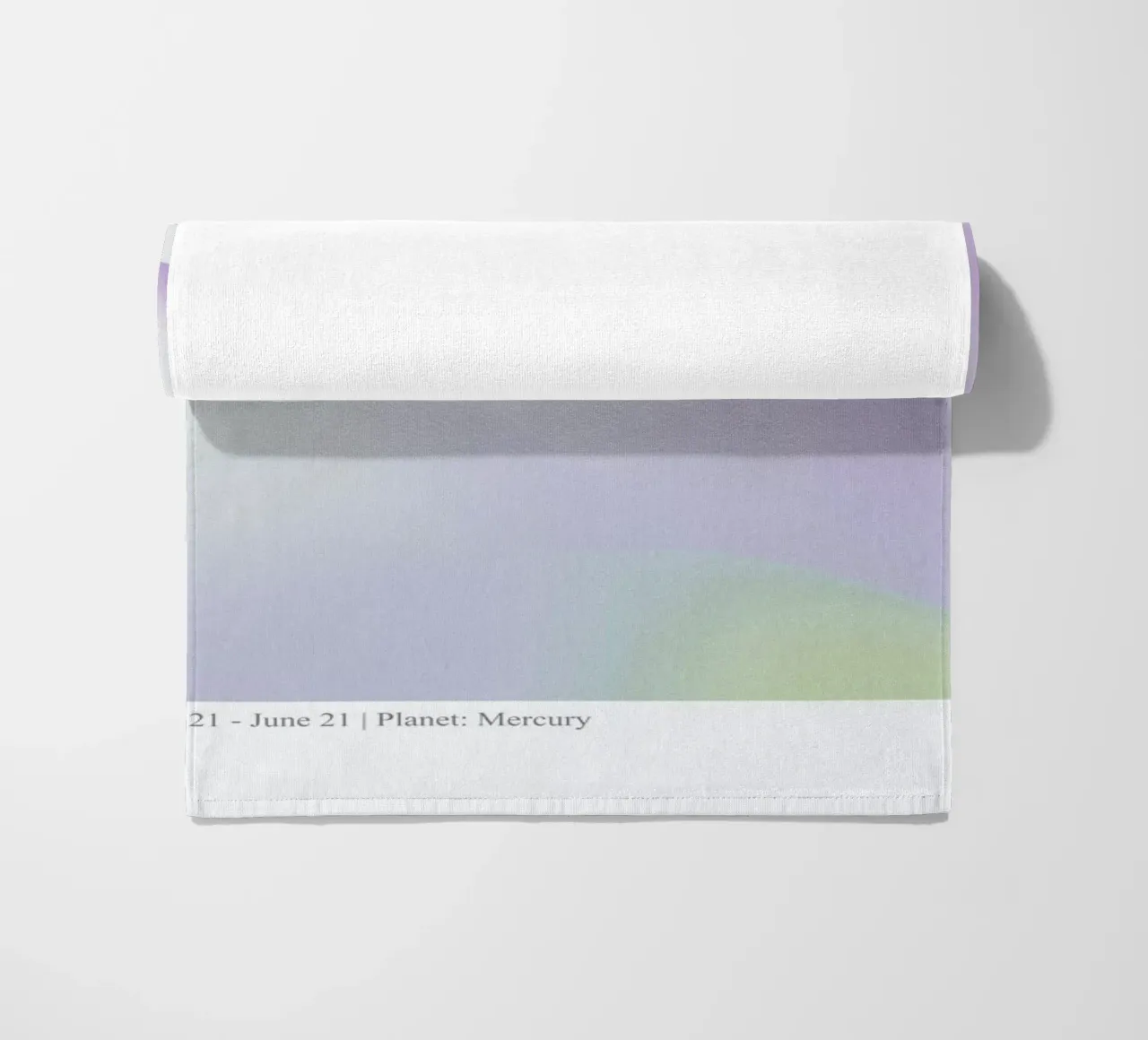 Gemini Abstract Aura Strandtuch von cafelab