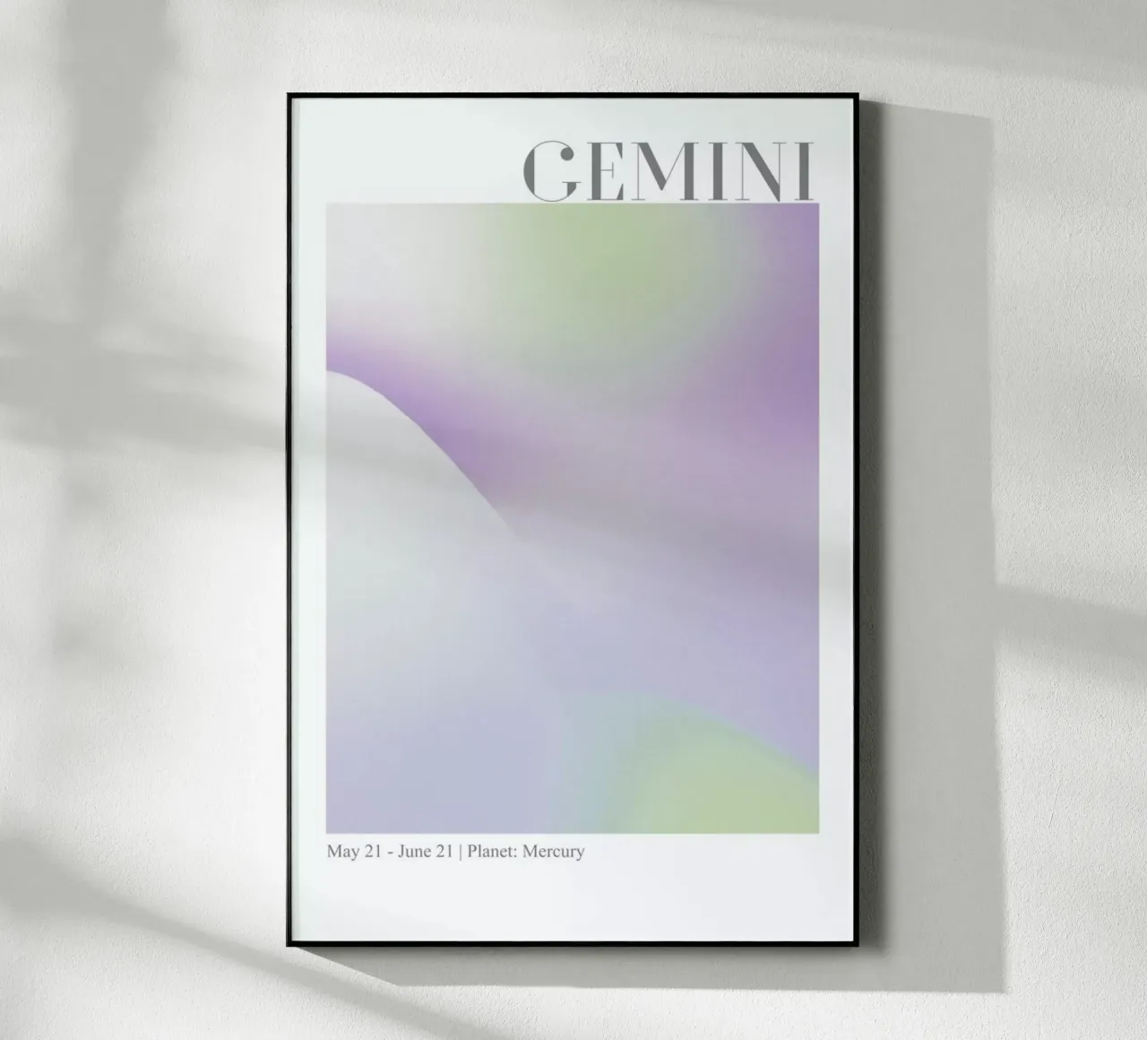 Gemini Abstract Aura Acryl-Glas von cafelab