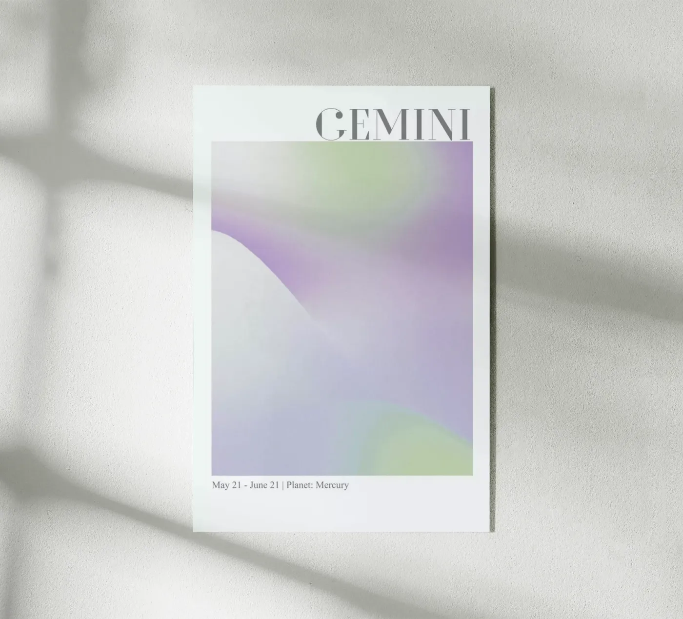 Gemini Abstract Aura plexiglass da cafelab