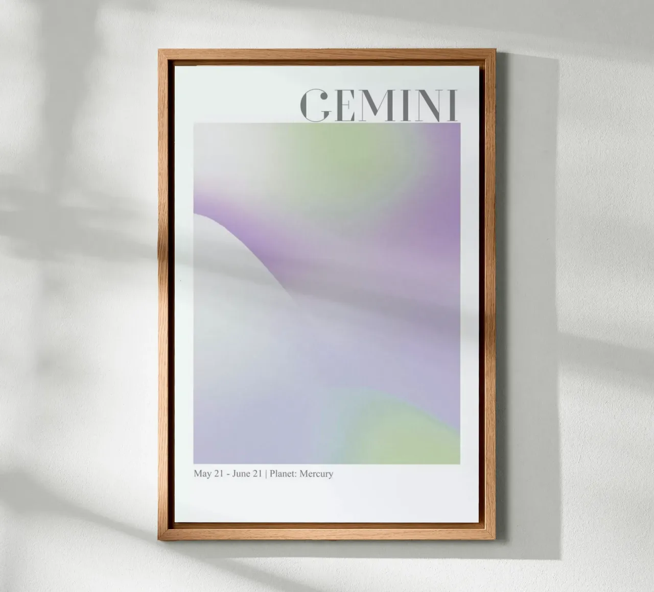 Gemini Abstract Aura alluminio dibond da cafelab