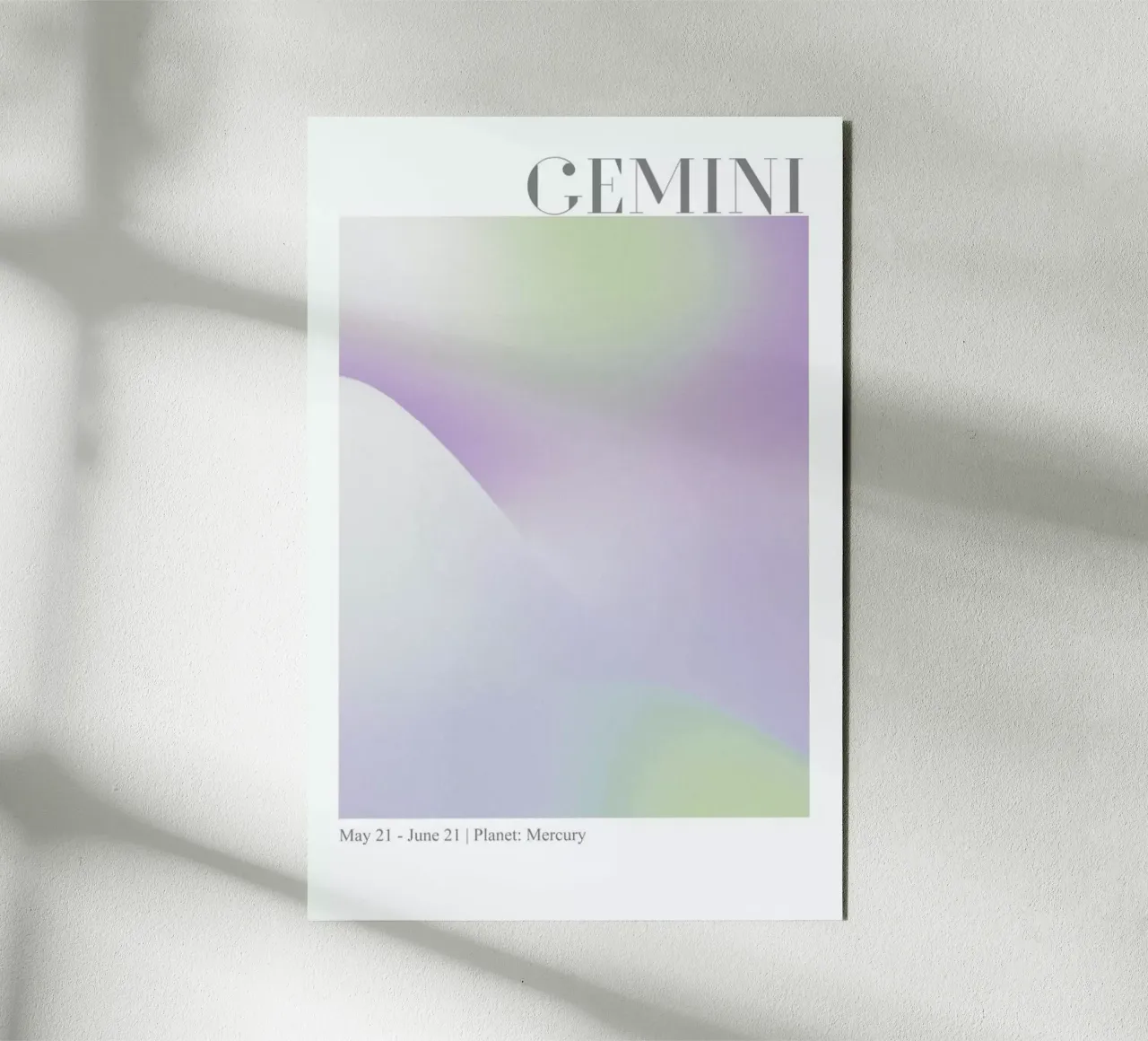 Gemini Abstract Aura alluminio dibond da cafelab