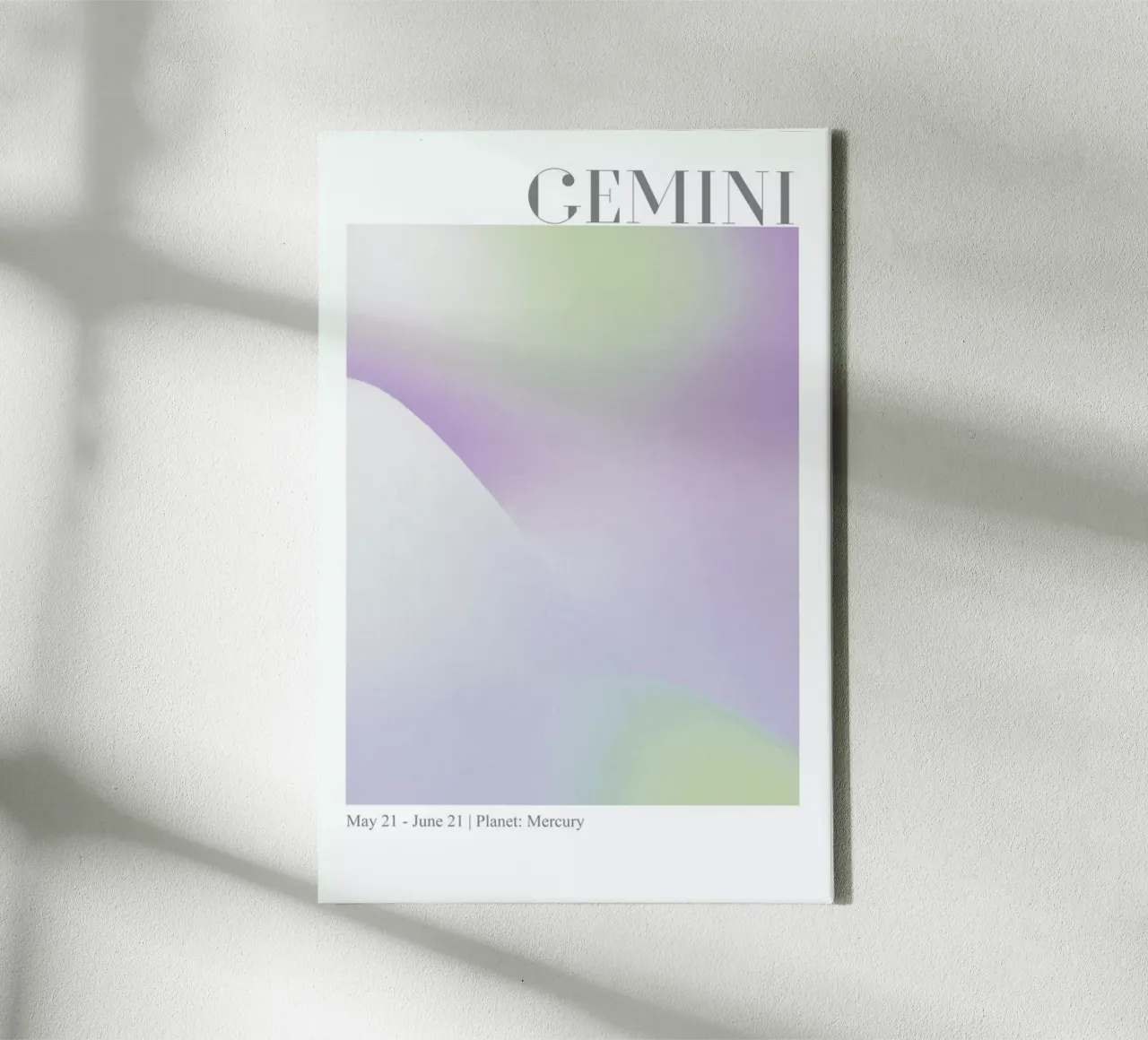Gemini Abstract Aura tela da cafelab