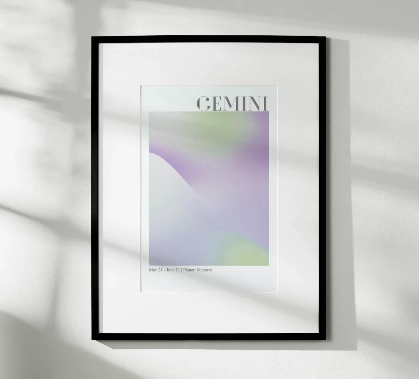 Gemini Abstract Aura poster da cafelab
