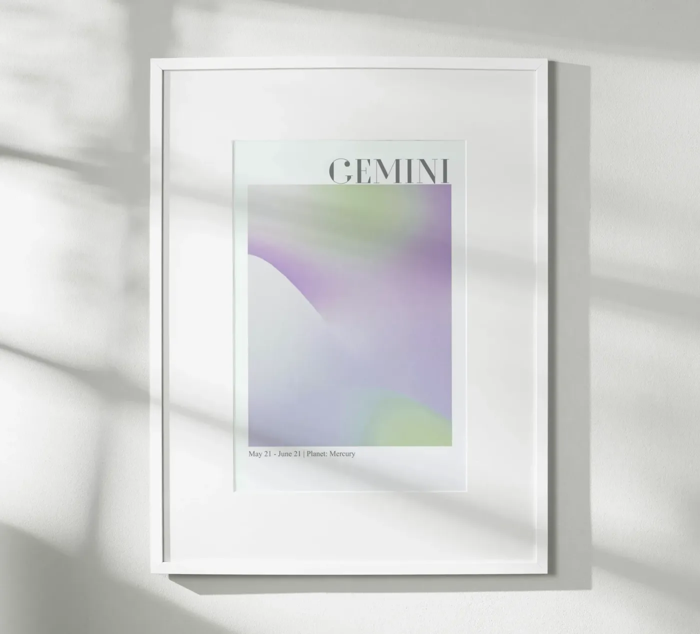 Gemini Abstract Aura poster da cafelab