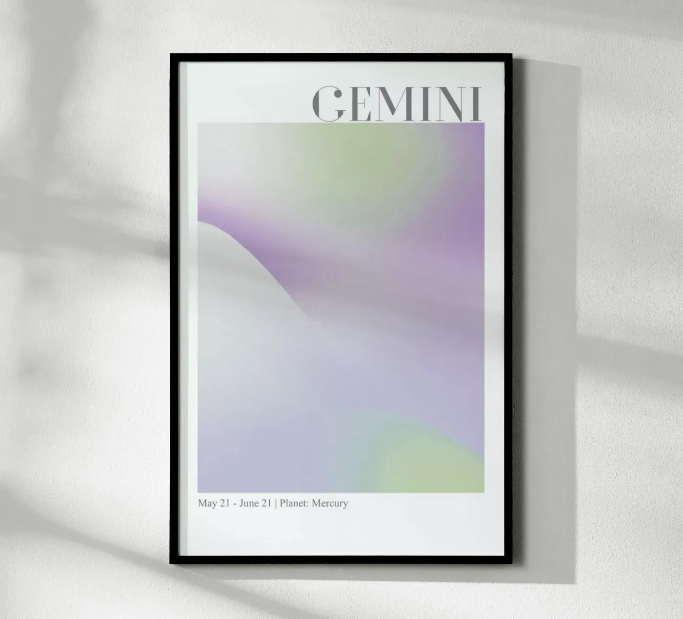 Gemini Abstract Aura poster da cafelab