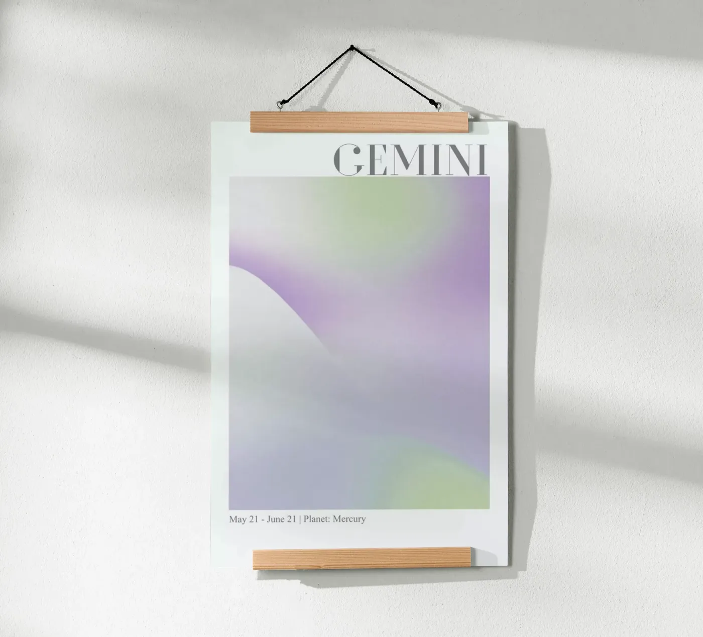 Gemini Abstract Aura poster da cafelab
