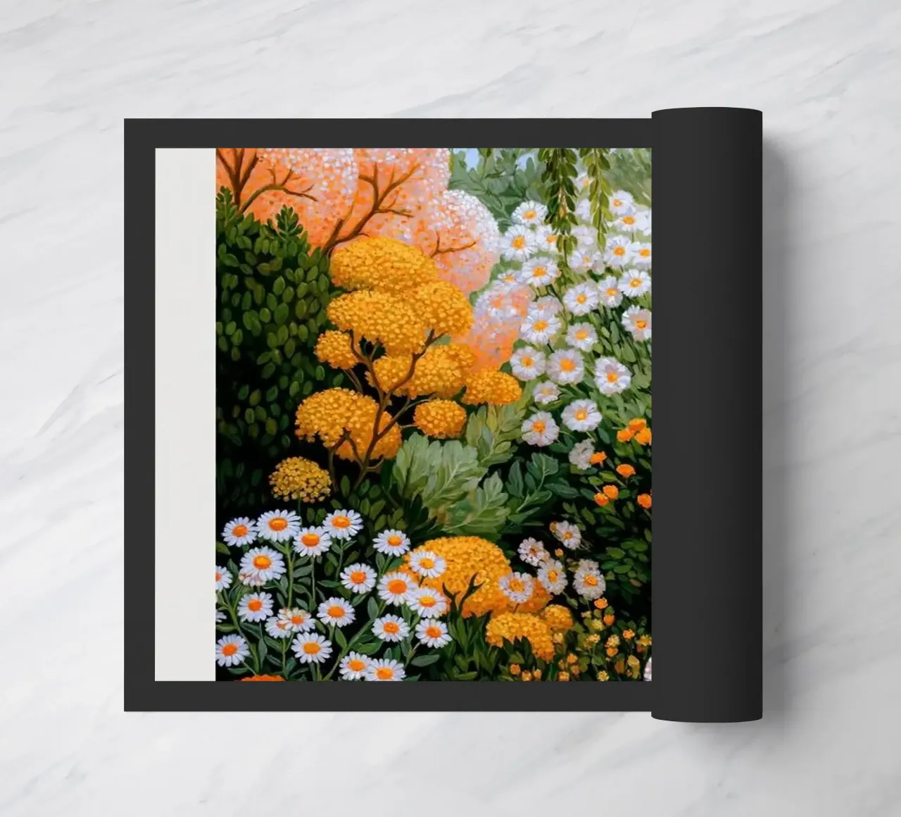 bloementuin deurmat van Luke Yaeger