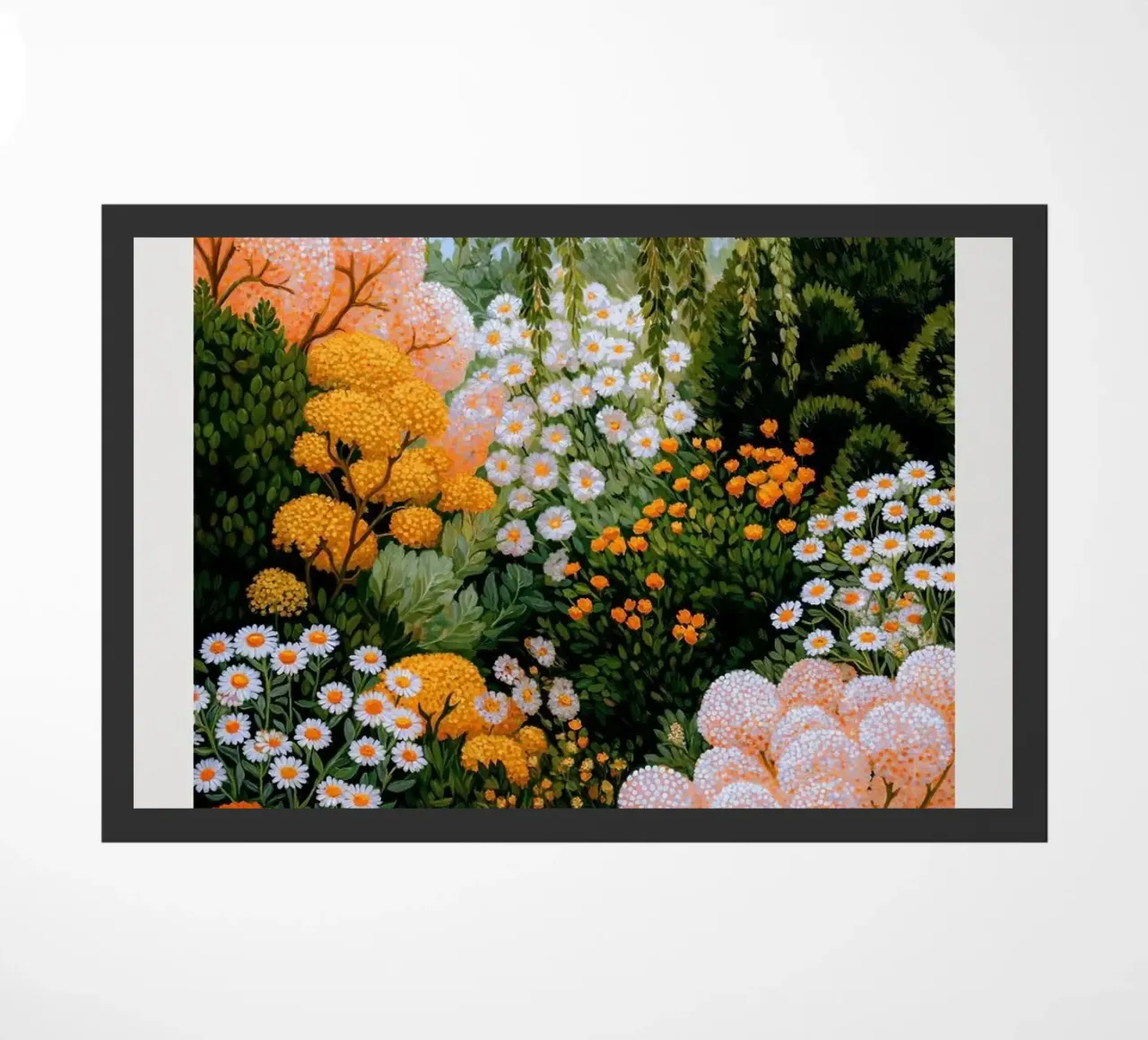 bloementuin deurmat van Luke Yaeger