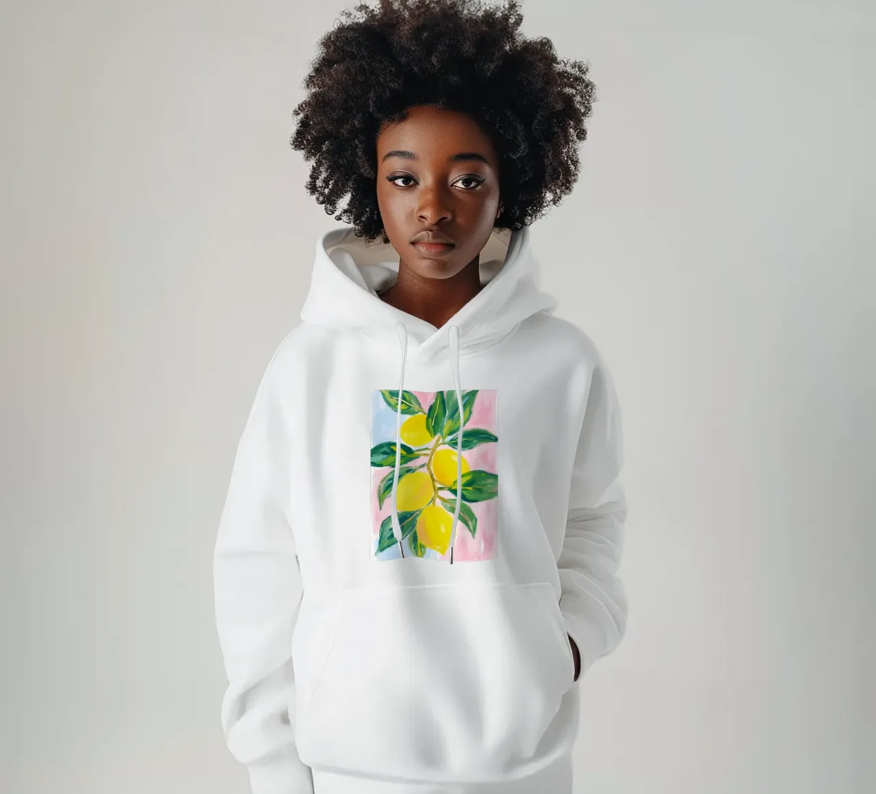 Albero di limone felpa con cappuccio da Ohkimiko