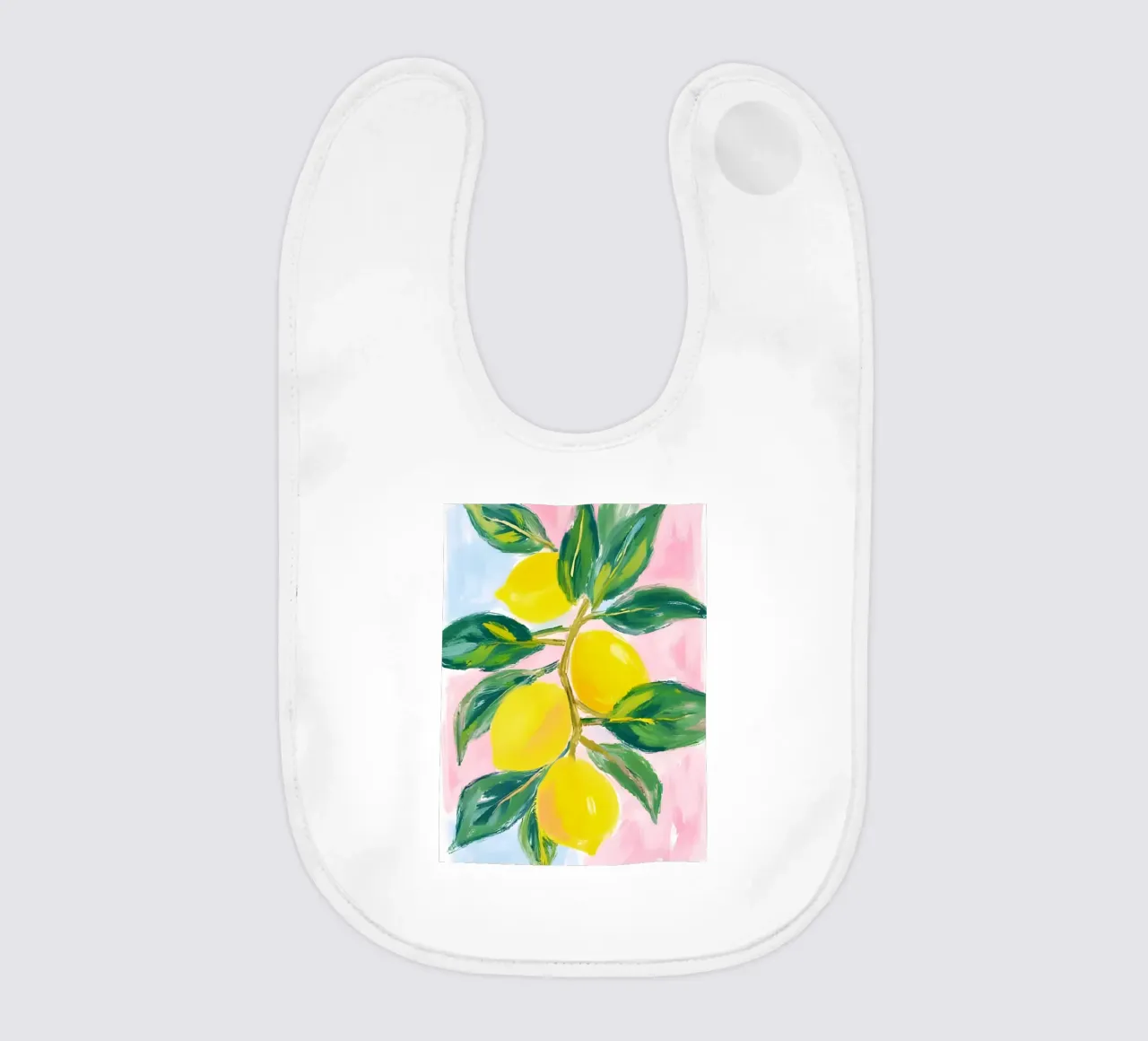 Lemon tree baby bib by Ohkimiko