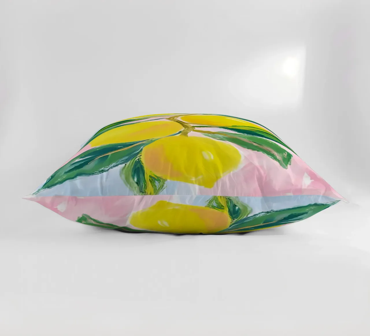Lemon tree decorative cushion by Ohkimiko