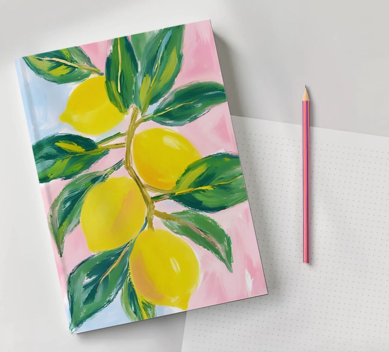Lemon tree notebook by Ohkimiko