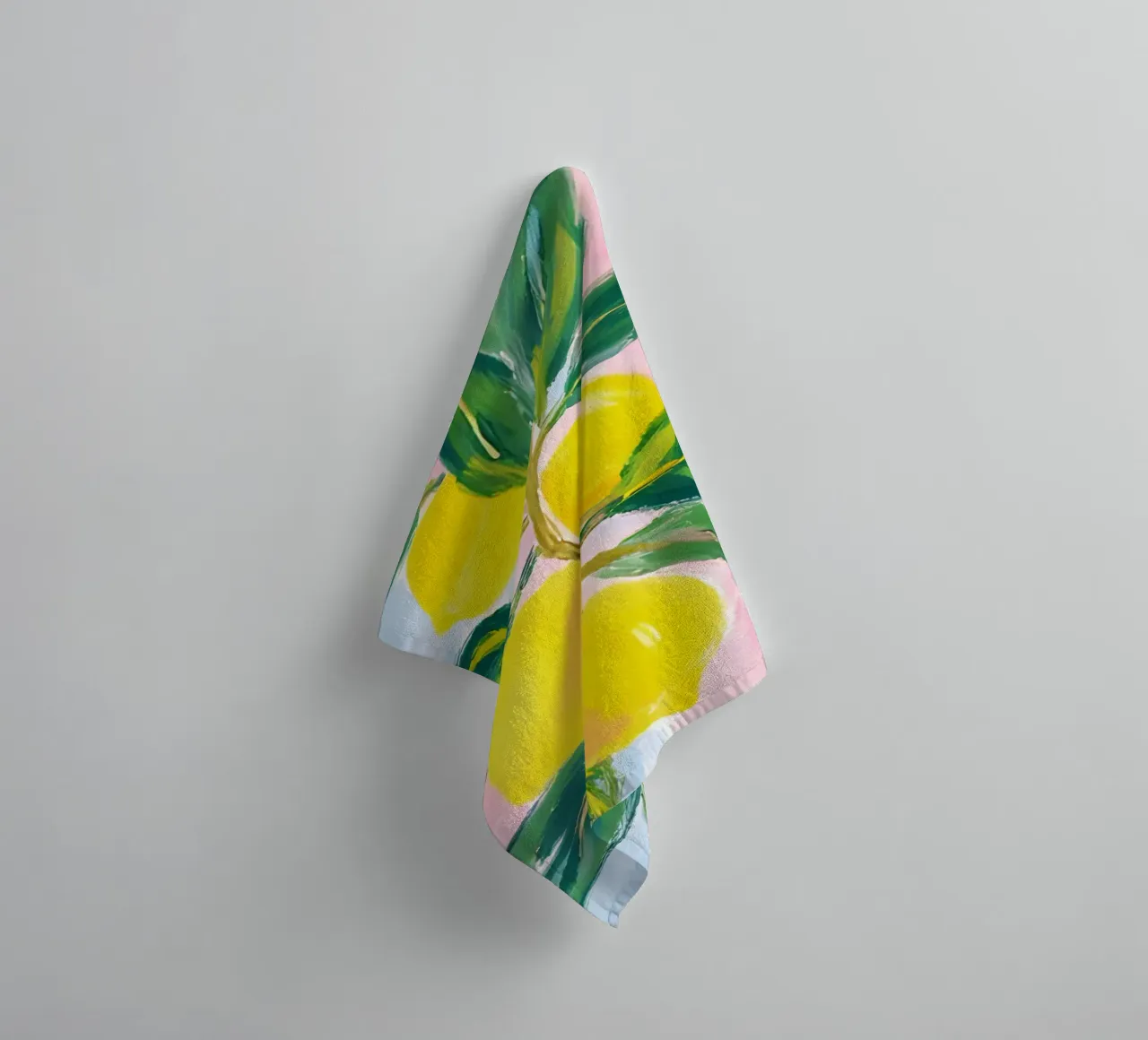 Lemon tree towel by Ohkimiko