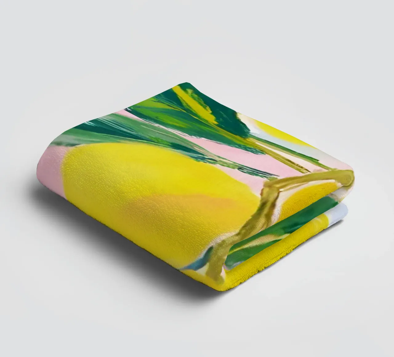 Lemon tree towel by Ohkimiko