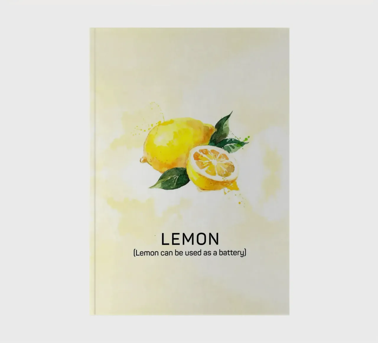 sliced lemon notebook by Luke Yaeger