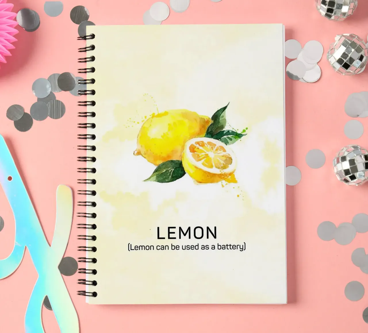 geschnittene Zitrone Ringbuch von Luke Yaeger