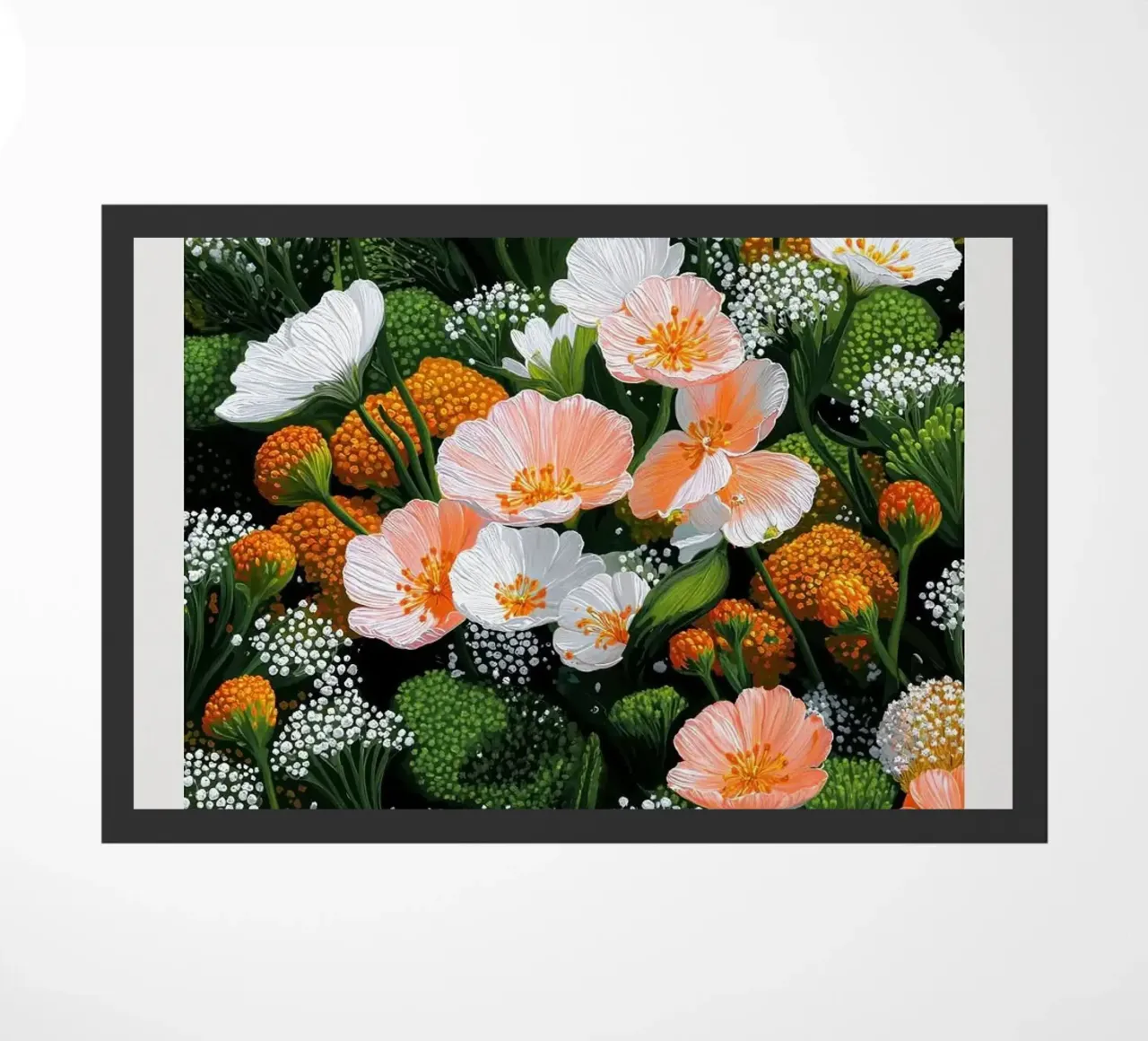 bloemblaadjes deurmat van Luke Yaeger