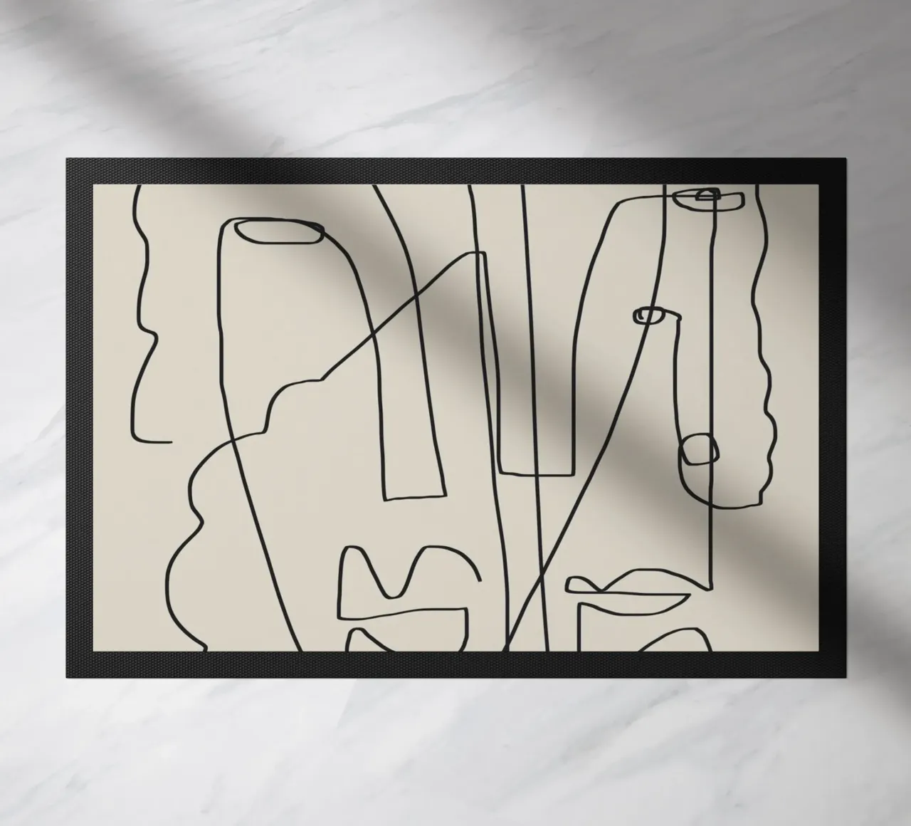 Facce line art 2 zerbino da Little Dean